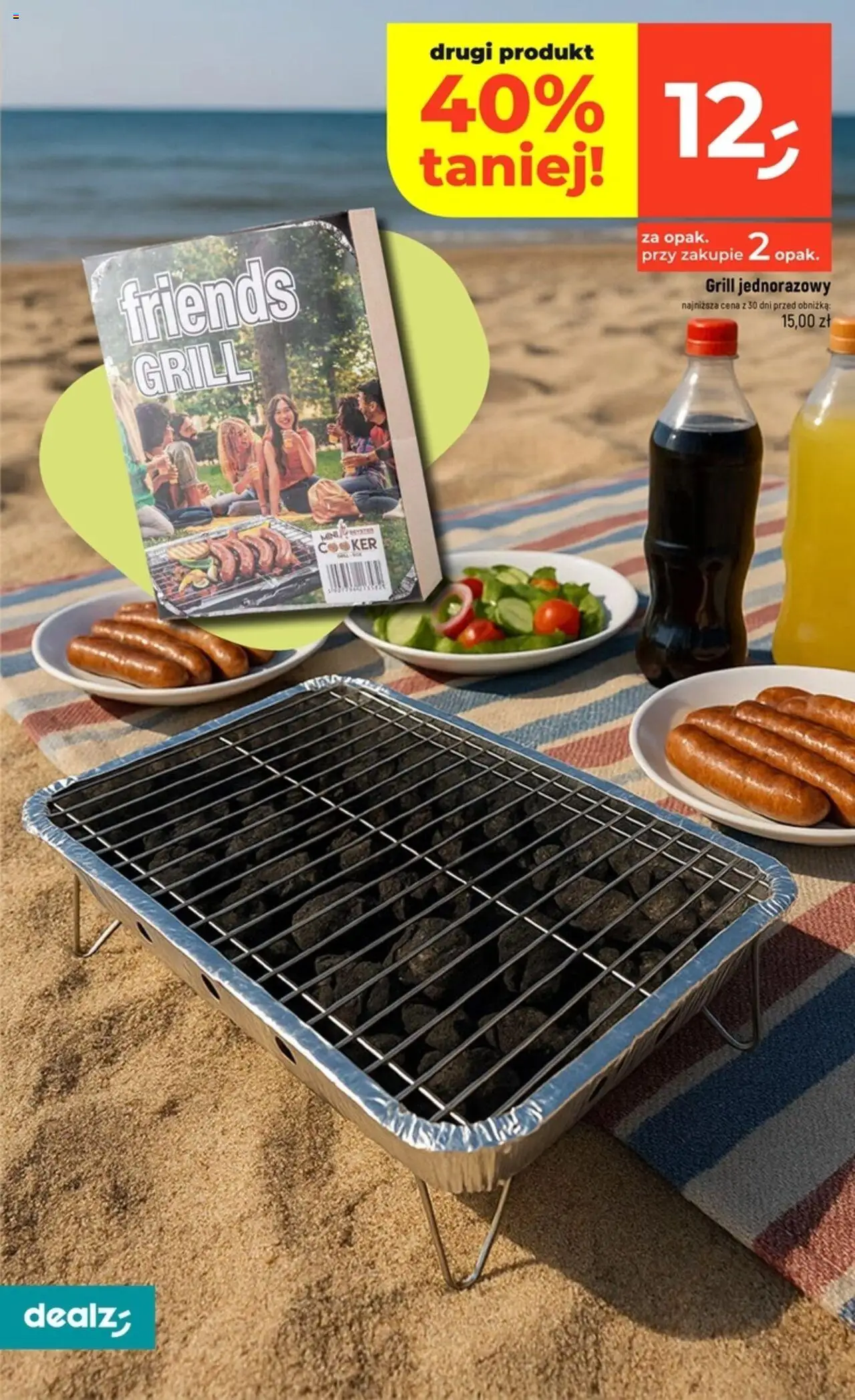 Dealz Gazetka od 14.08.2025 | Strona: 10 | Produkty: Grill, Grill jednorazowy