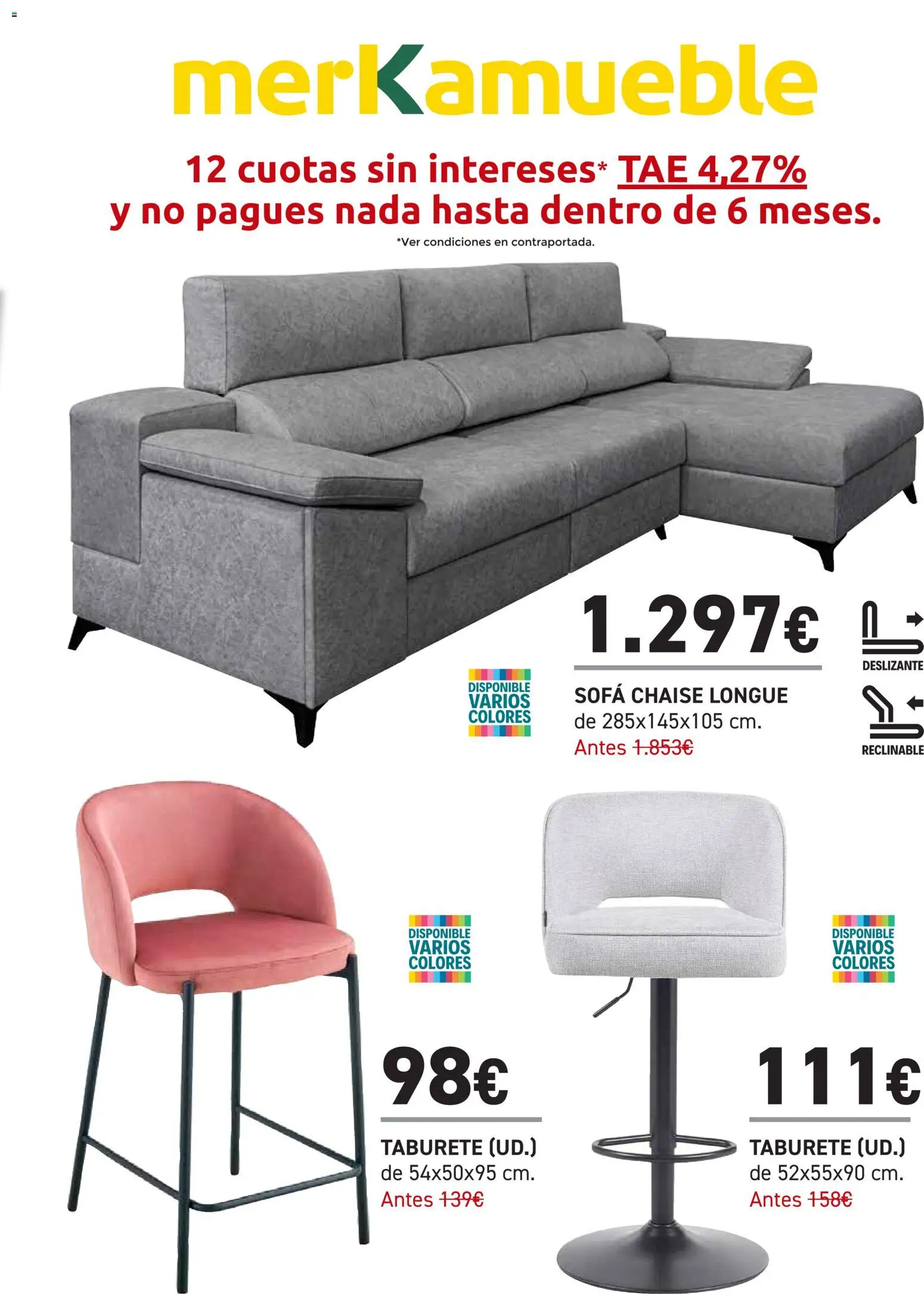 Merkamueble folleto │ válido desde el 21.01.2026 | Página: 21 | Productos: Taburete, Sofá