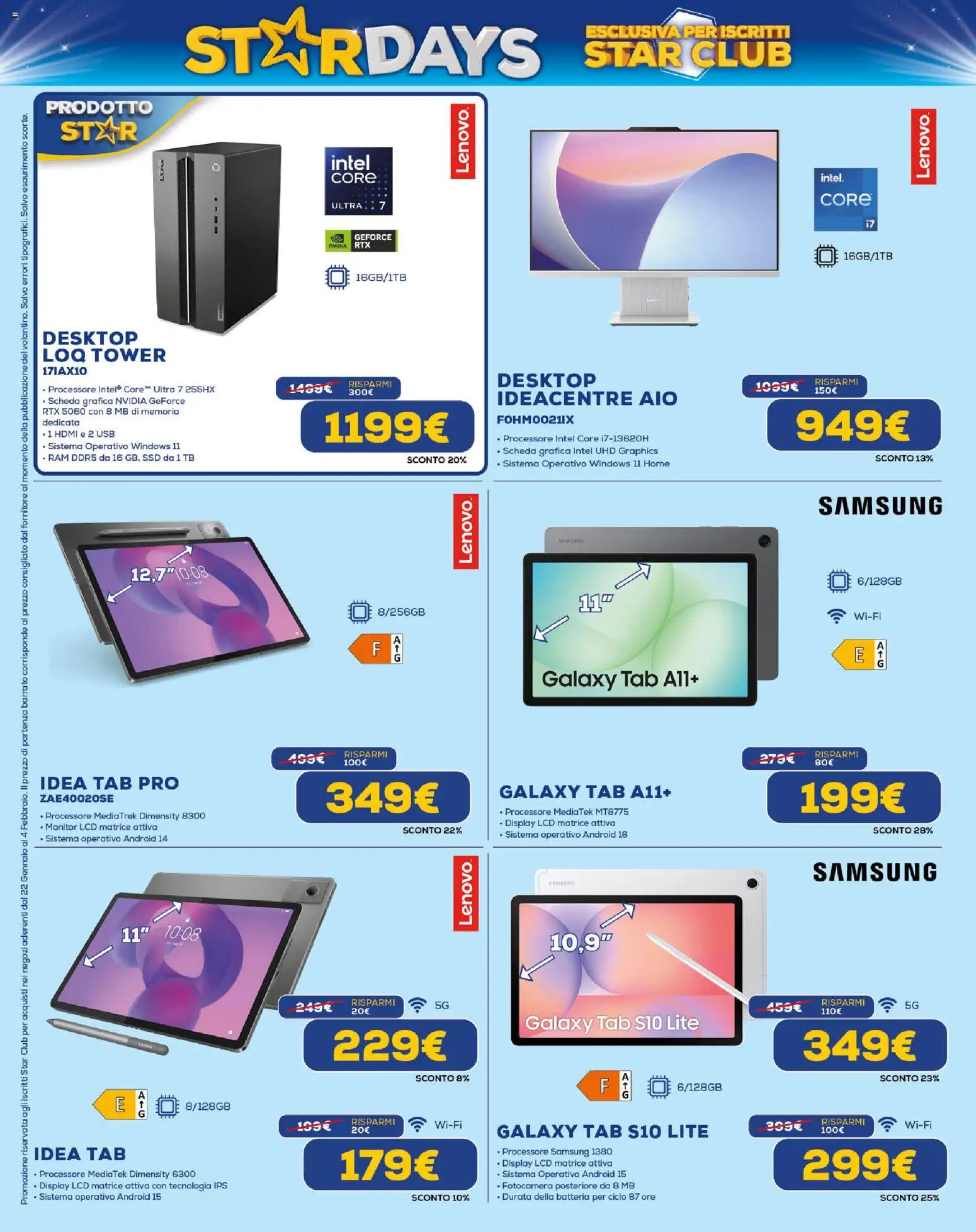 Volantino Euronics del 22.01.2026 | Pagina: 8 | Prodotti: Monitor, USB, Batteria, Samsung