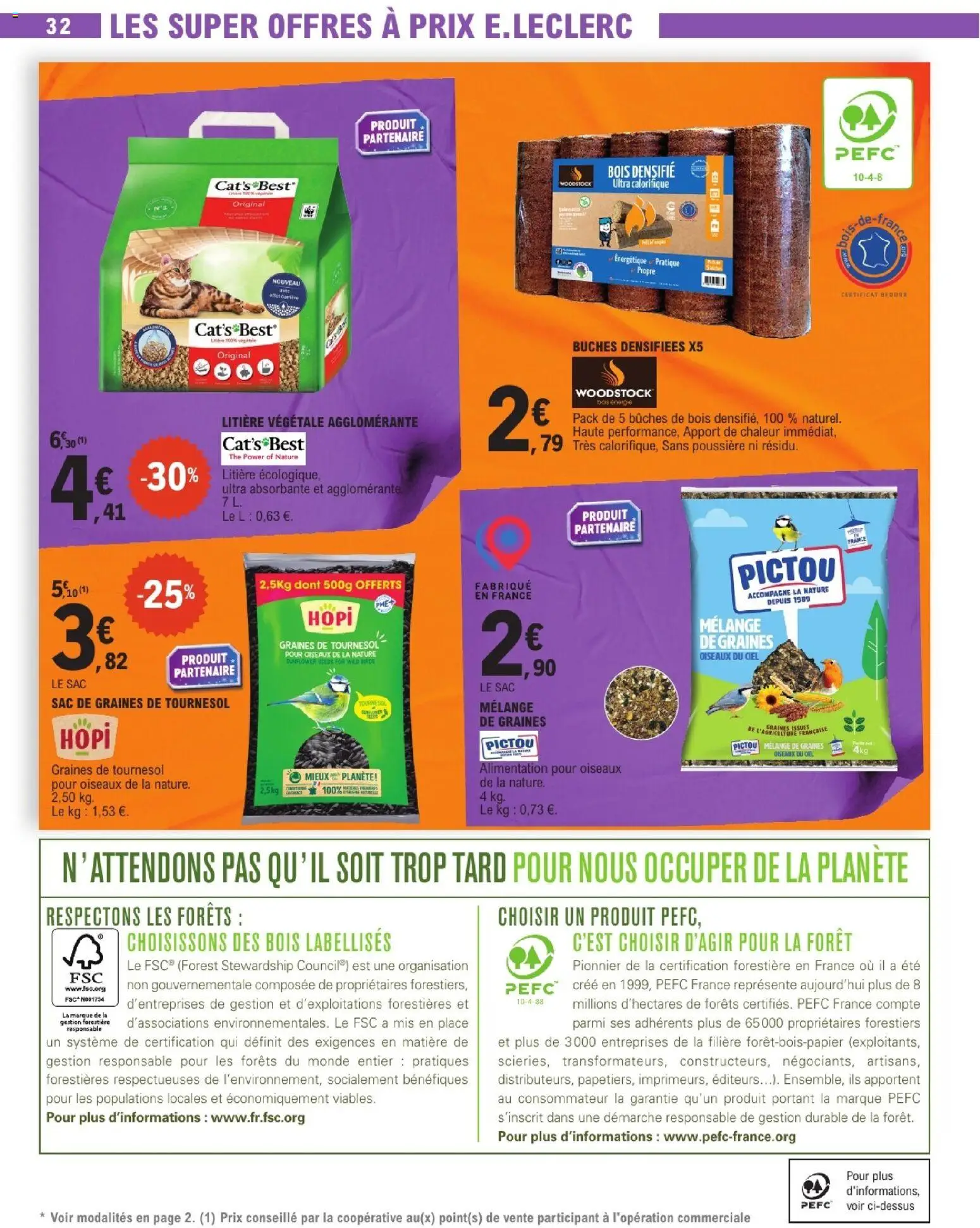 {H1} | Page: 32 | Produits: Sac, Bûches densifiées, Ciseaux, Thé