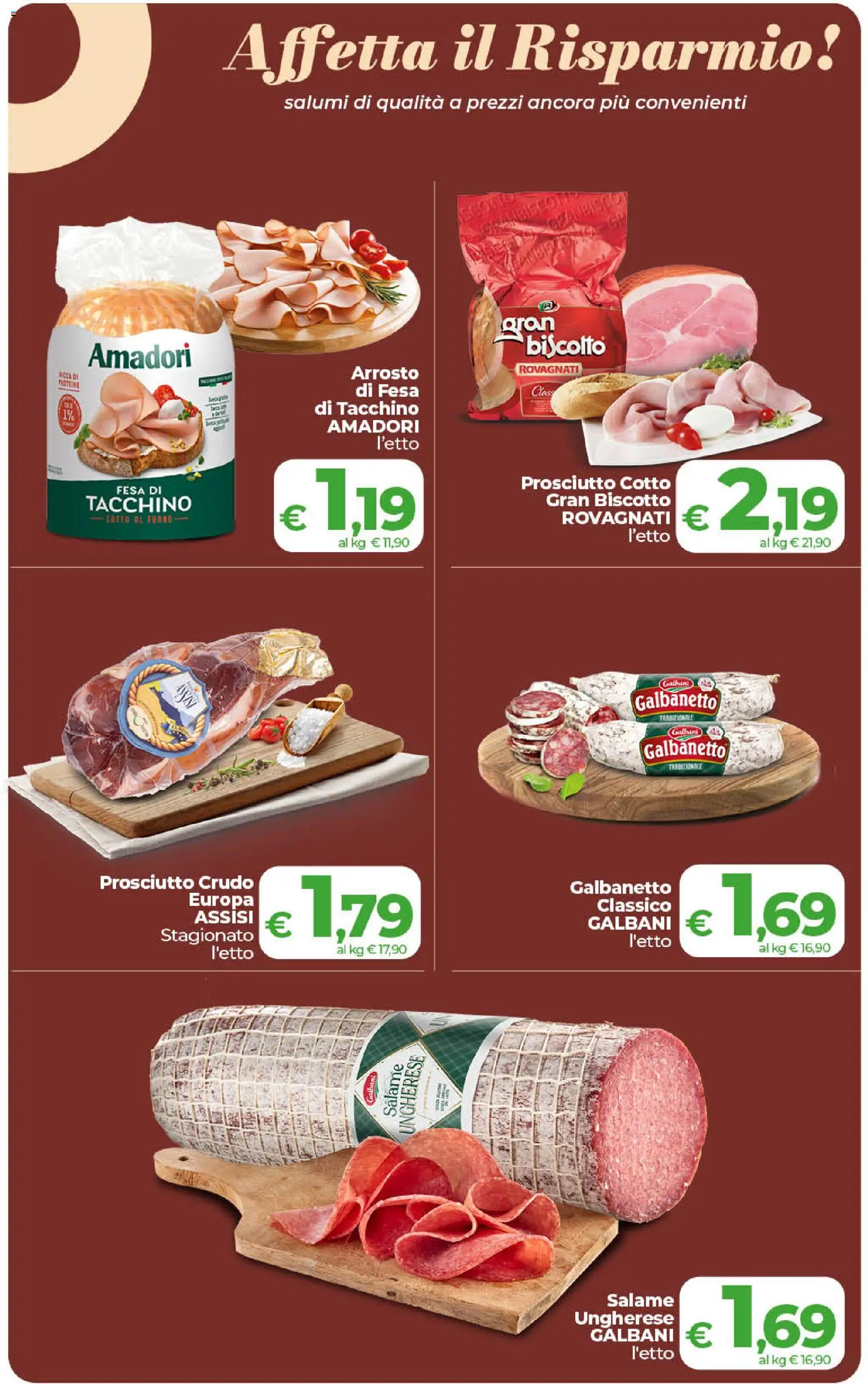 Volantino COOP del 17.04.2026 | Pagina: 8 | Prodotti: Arrosto, Prosciutto Crudo, Tacchino, Forno