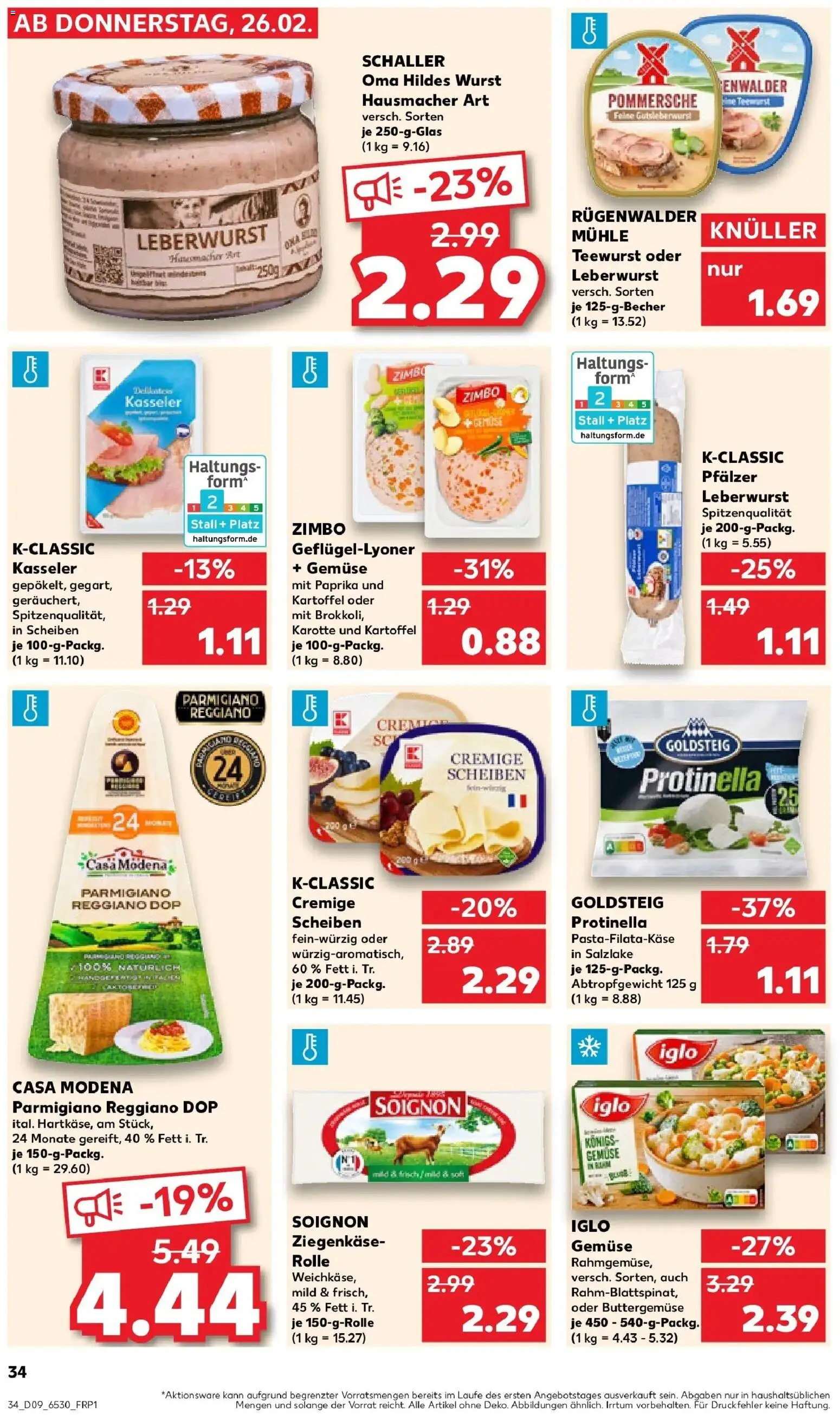 Kaufland prospekt Wittenberge	 – gültig ab 26.02.2026 | Seite: 34 | Produkte: Mühle, Paprika, Brokkoli, Wurst