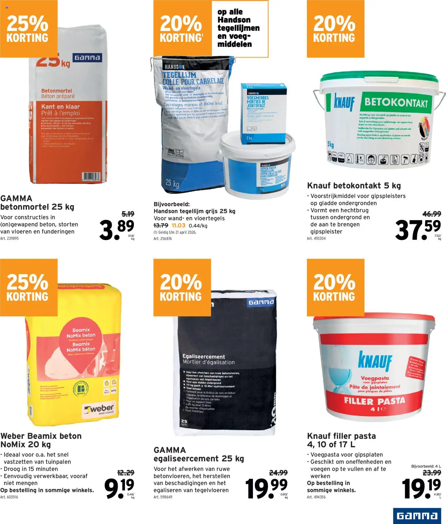 {H1} | Pagina: 9 | Producten: Pasta, La, Vloeren