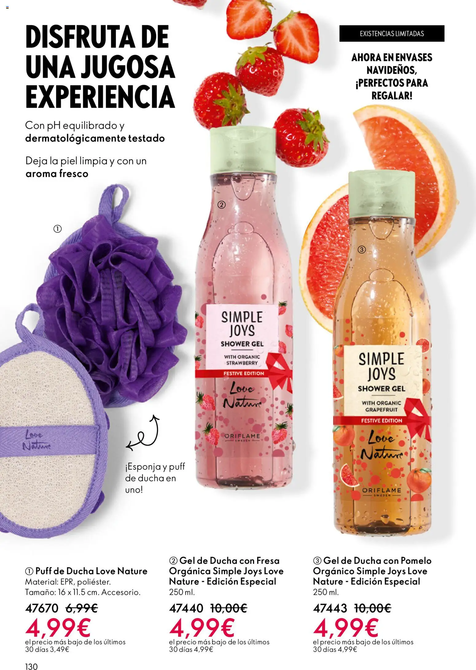 Oriflame - Catálogo Campaña 17 │ válido desde el 10.12.2025 | Página: 130 | Productos: Gel de ducha, Ducha