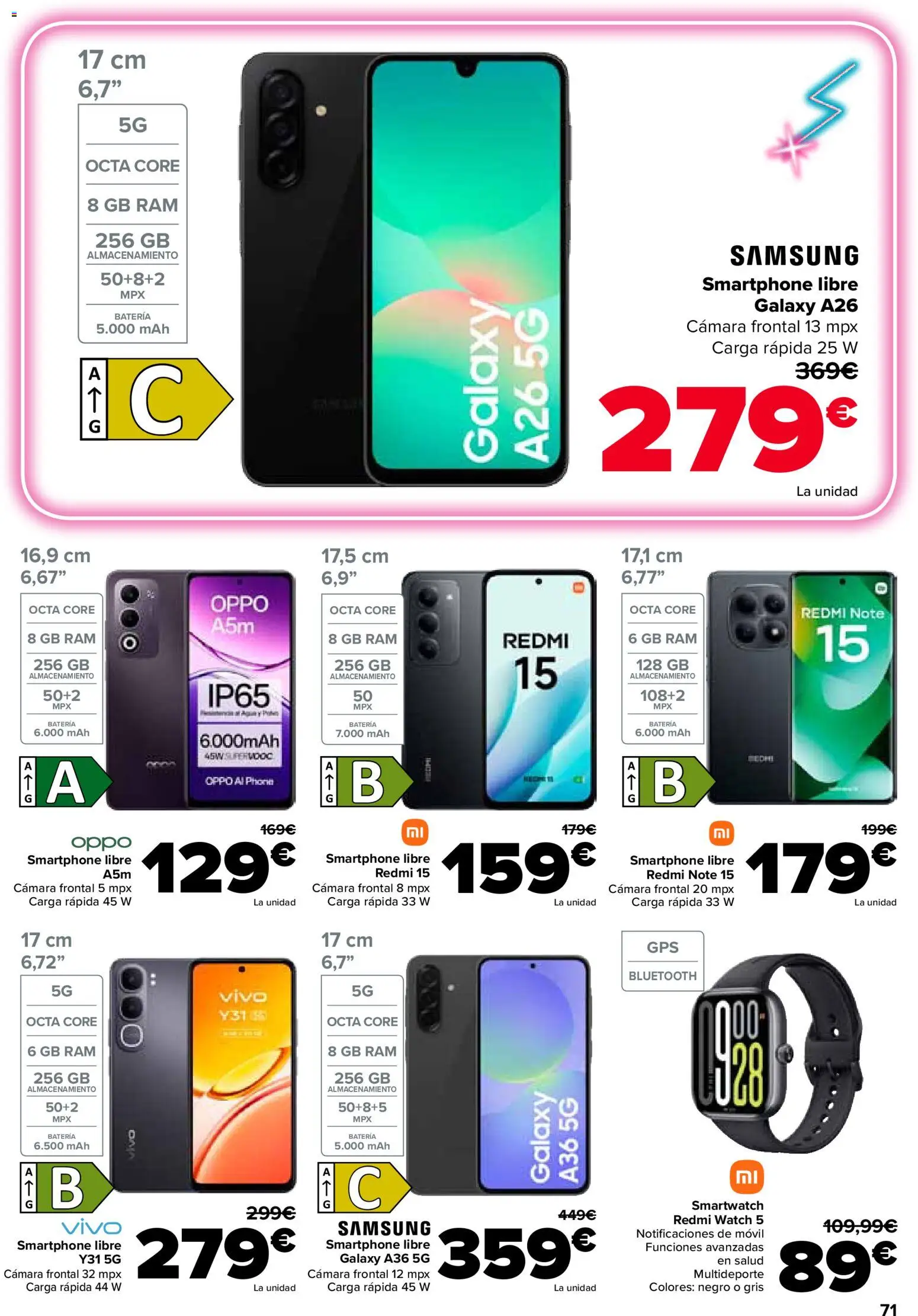 Carrefour folleto │ válido desde el 25.02.2026 | Página: 79 | Productos: Smartphone, Cámara, Batería
