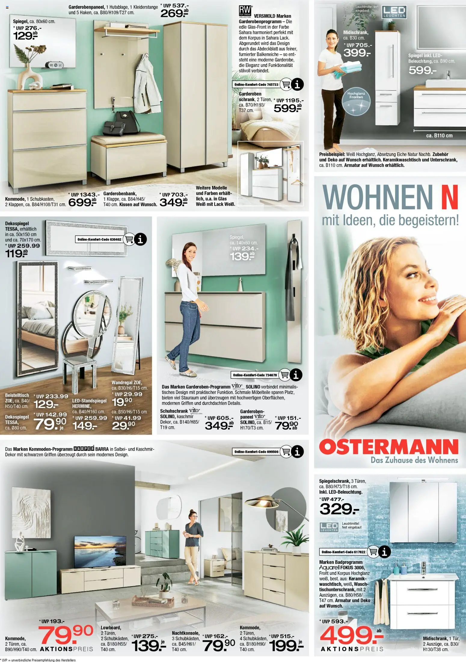 Ostermann Prospekt 	 – gültig ab 11.04.2026 | Seite: 14 | Produkte: Beistelltisch, Wandregal, Kissen, Armatur