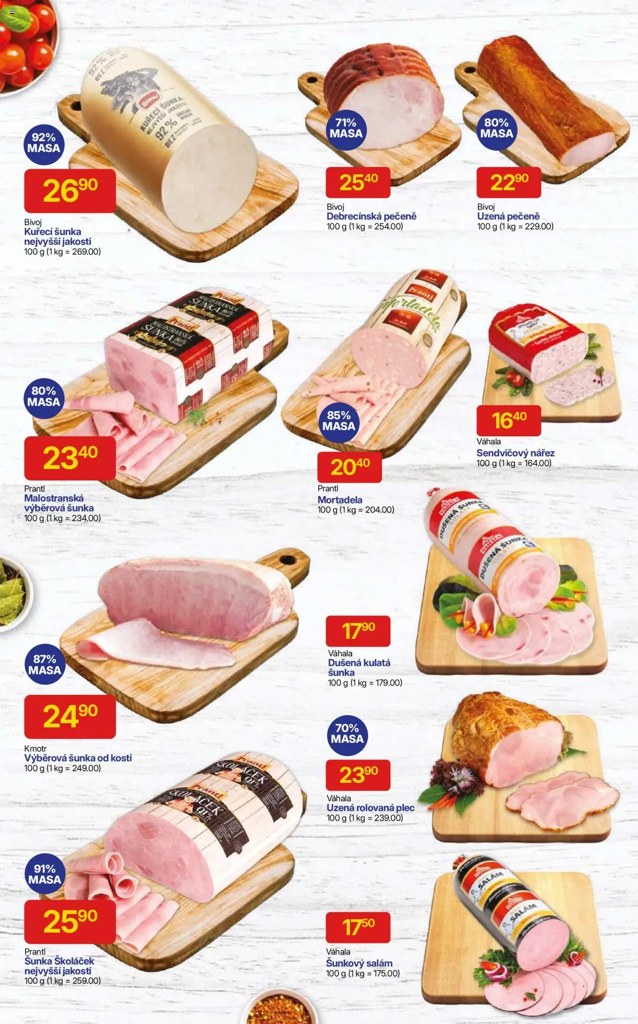 Hruška katalog od 06.08.2025 | Strana: 6 | Produkty: Šunka od kosti, Salám, Šunka, Kuřecí šunka