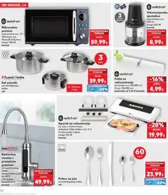 Katalog Kaufland - Pregled kataloga iz trgovine Kaufland, vrijedi od 01.04.2026 | Stranica: 32 | Proizvodi: Sjeckalica, Pribor za jelo, Pećnica, Mikrovalna pećnica
