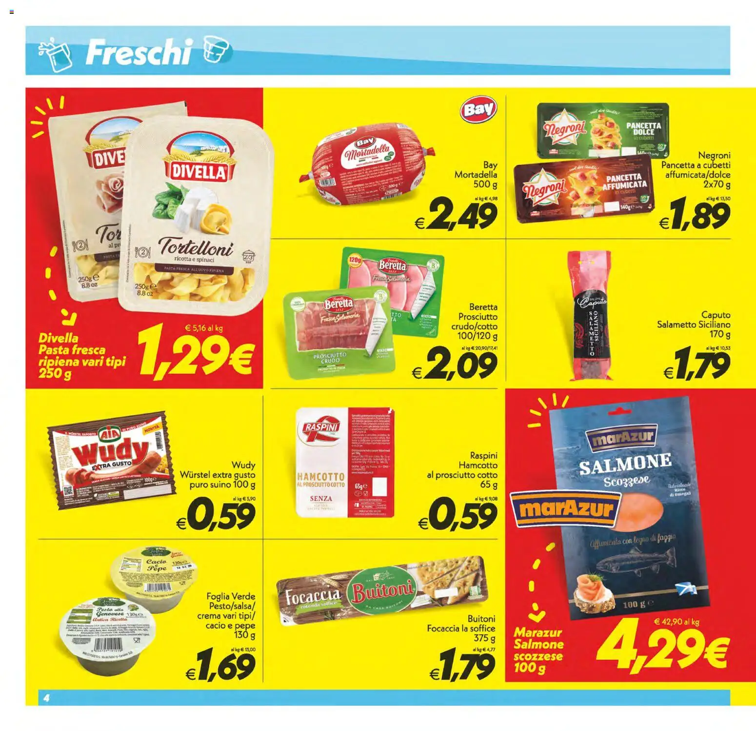 Volantino SuperConveniente del 06.03.2026 | Pagina: 4 | Prodotti: Crema, Prosciutto Cotto, Pancetta, Wurstel