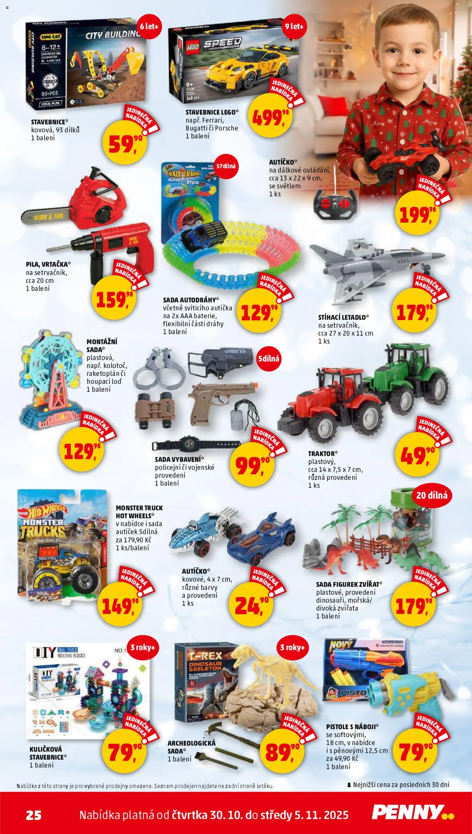Penny Market leták - Čtvrtečník od 30.10.2025 | Strana: 25 | Produkty: LEGO, Stavebnice, Baterie, Barvy