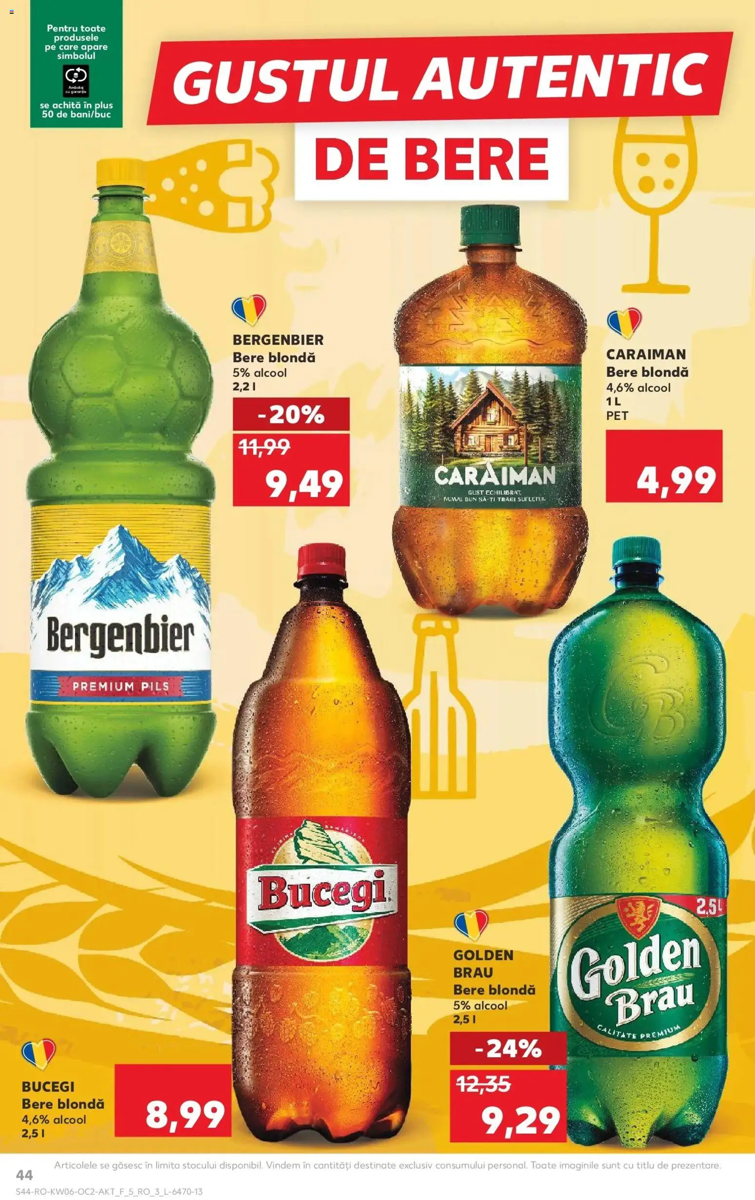 Noul catalog Kaufland – valabil de la 04.02.2026 | Pagină: 44 | Produse: Atıştırmalık, Bere, Plastik Kulübe