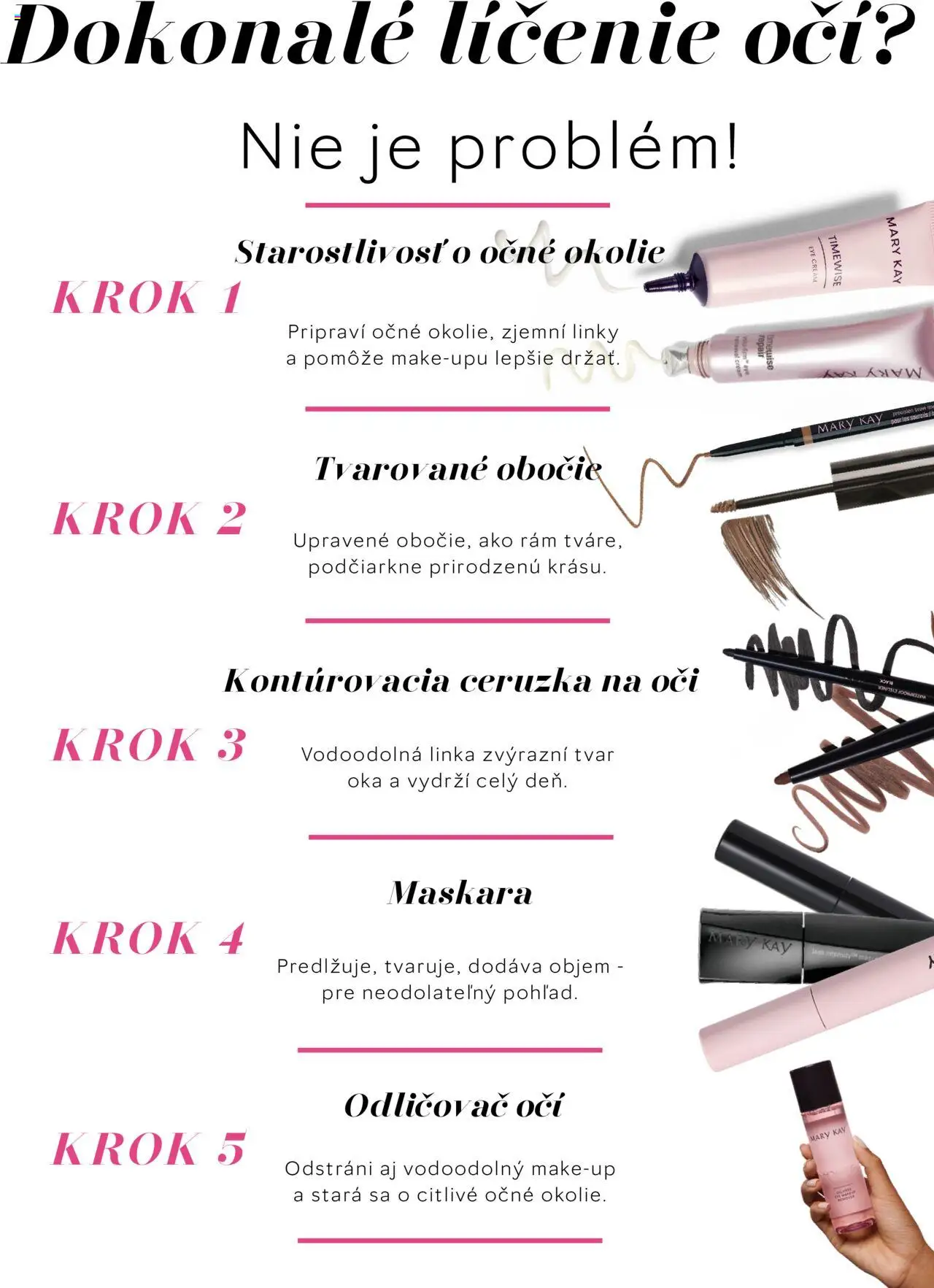 Nové Mary Kay akcie – leták je platný od 28.04.2025 | Strana: 11 | Produkty: Rám, Ceruzka, Odličovač, Odličovač očí