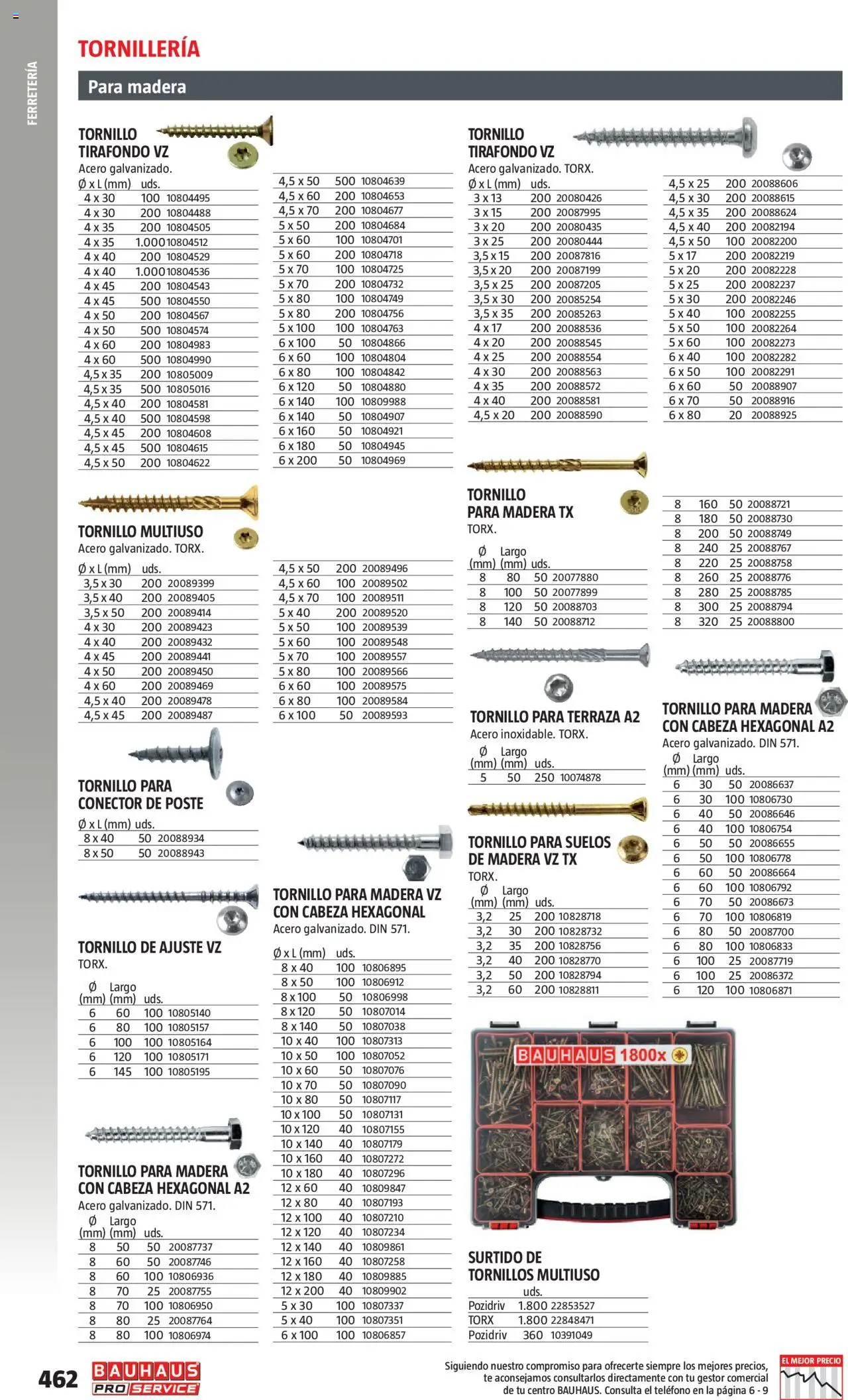 Bauhaus - ProService  │ válido desde el 24.02.2025 | Página: 462 | Productos: Té, Teléfono, Conector