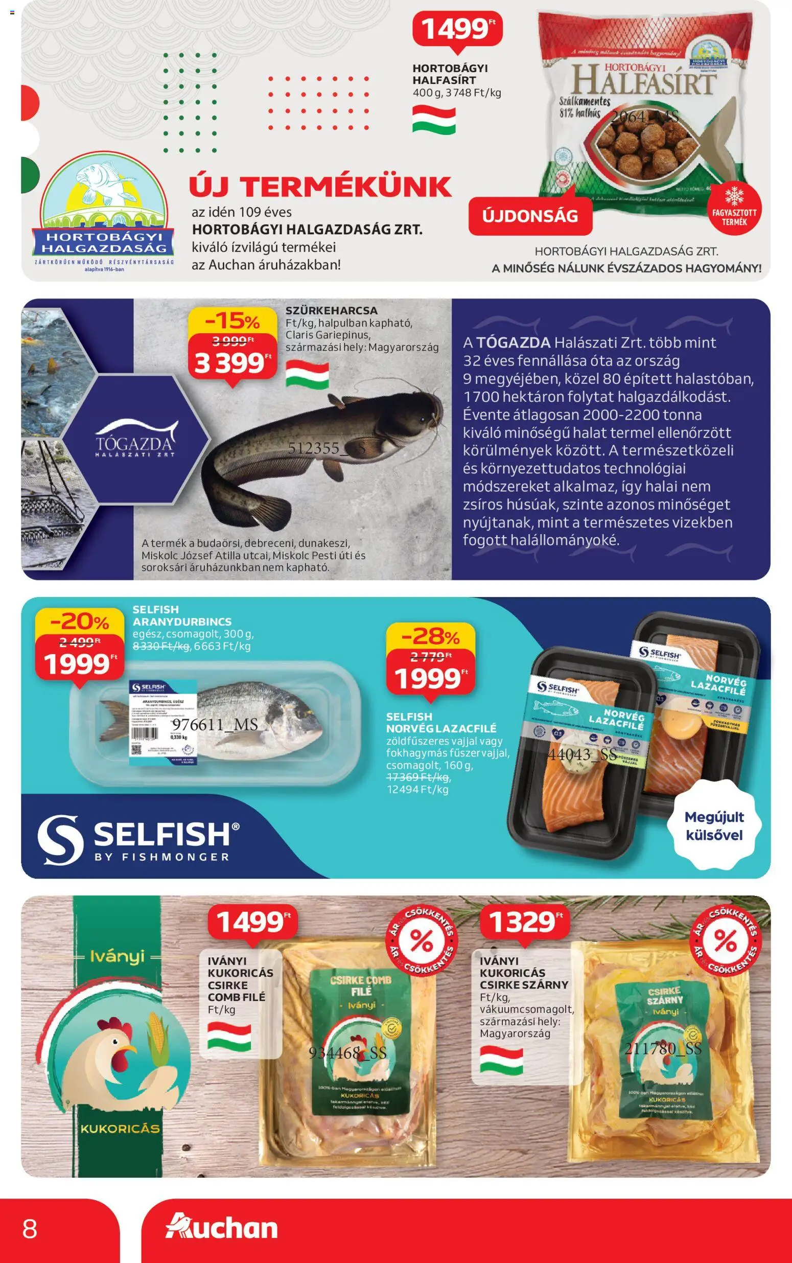 Auchan akciós ujság - amely érvényes a következő dátumtól: 04.12.2025 | Oldal: 8