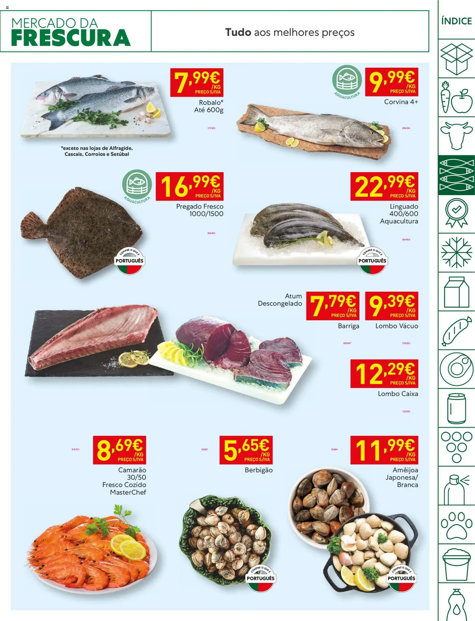 Recheio folheto │ válido de 27.01.2026 | Página: 9 | Produtos: Atum, Camarão, Linguado, Lombo