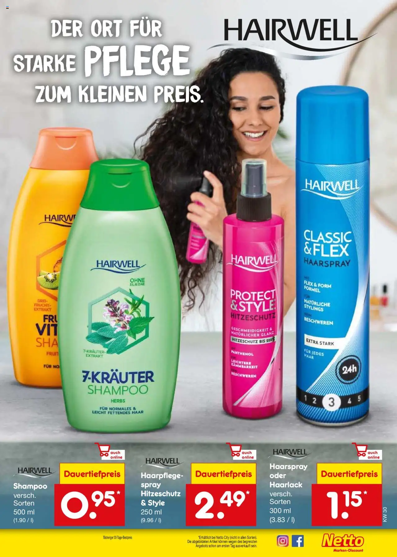 Netto Marken-Discount Prospekt 	 - gültig ab dem 21.07.2025 | Seite: 39 | Produkte: Shampoo, Haarspray
