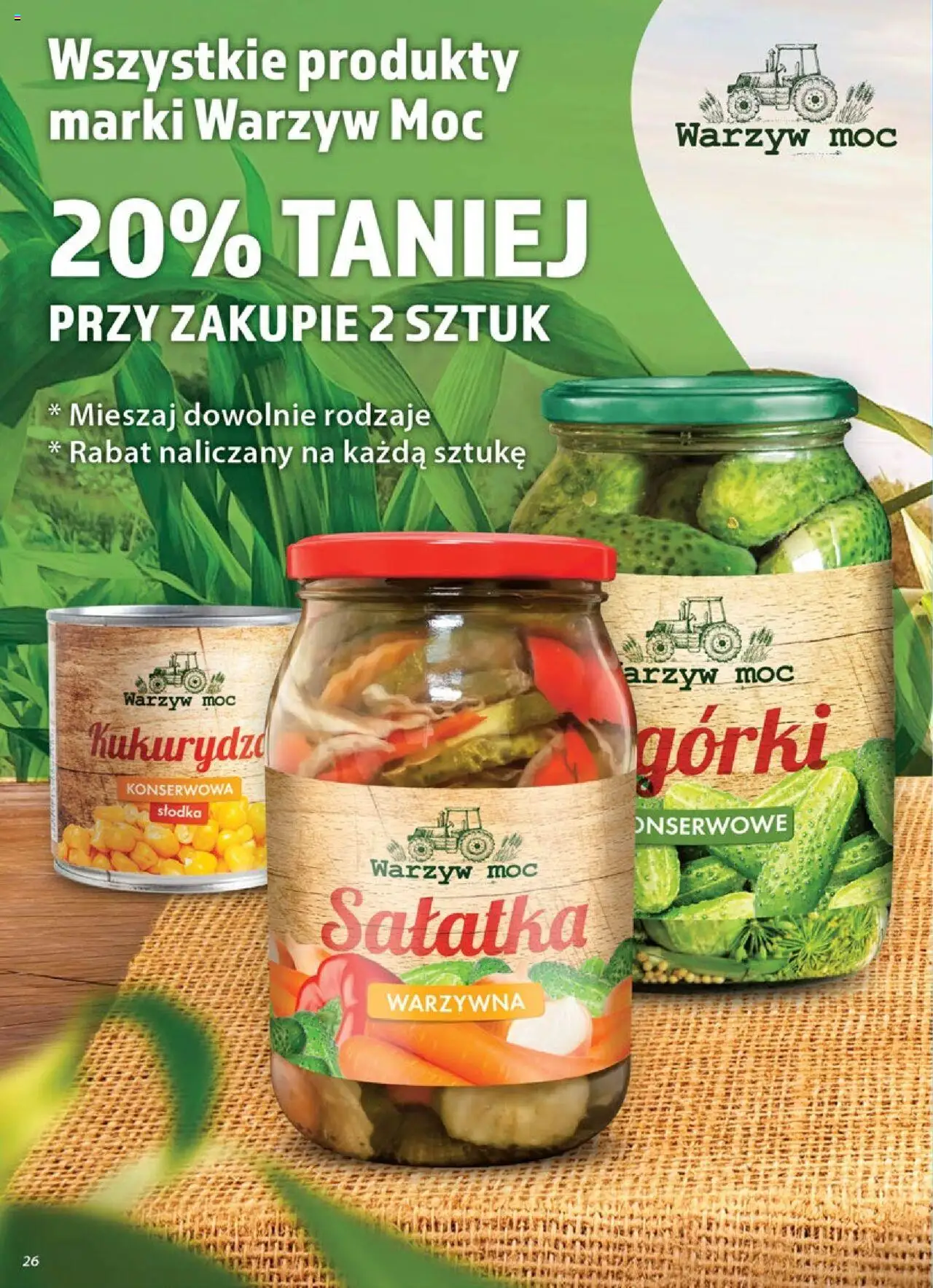 Dino Gazetka od 08.10.2025 | Strona: 26 | Produkty: Kukurydza, Ogórki, Sałatka, Ogórki konserwowe