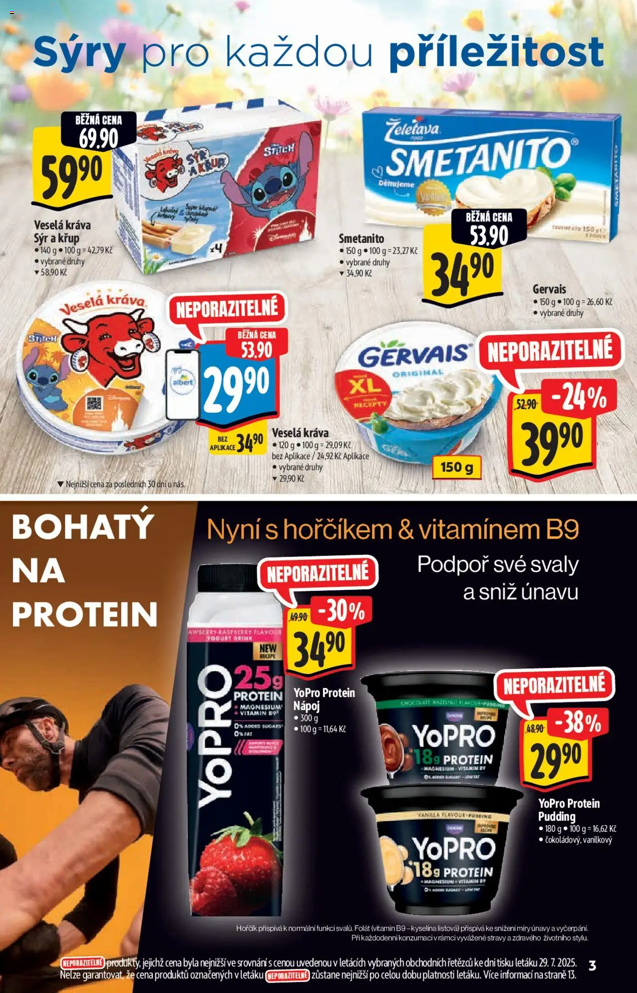Albert katalog - Supermarket od 06.08.2025 | Strana: 3 | Produkty: Sýr, Sýry, Gervais, Protein