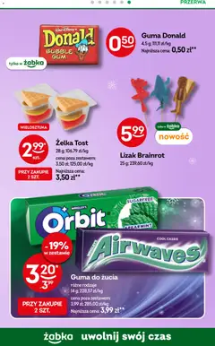 Pogląd oferty "Żabka Gazetka" - ważna od 11.02.2026 | Strona: 59 | Produkty: Brzoskwinia, Imbir, Miód, Sok