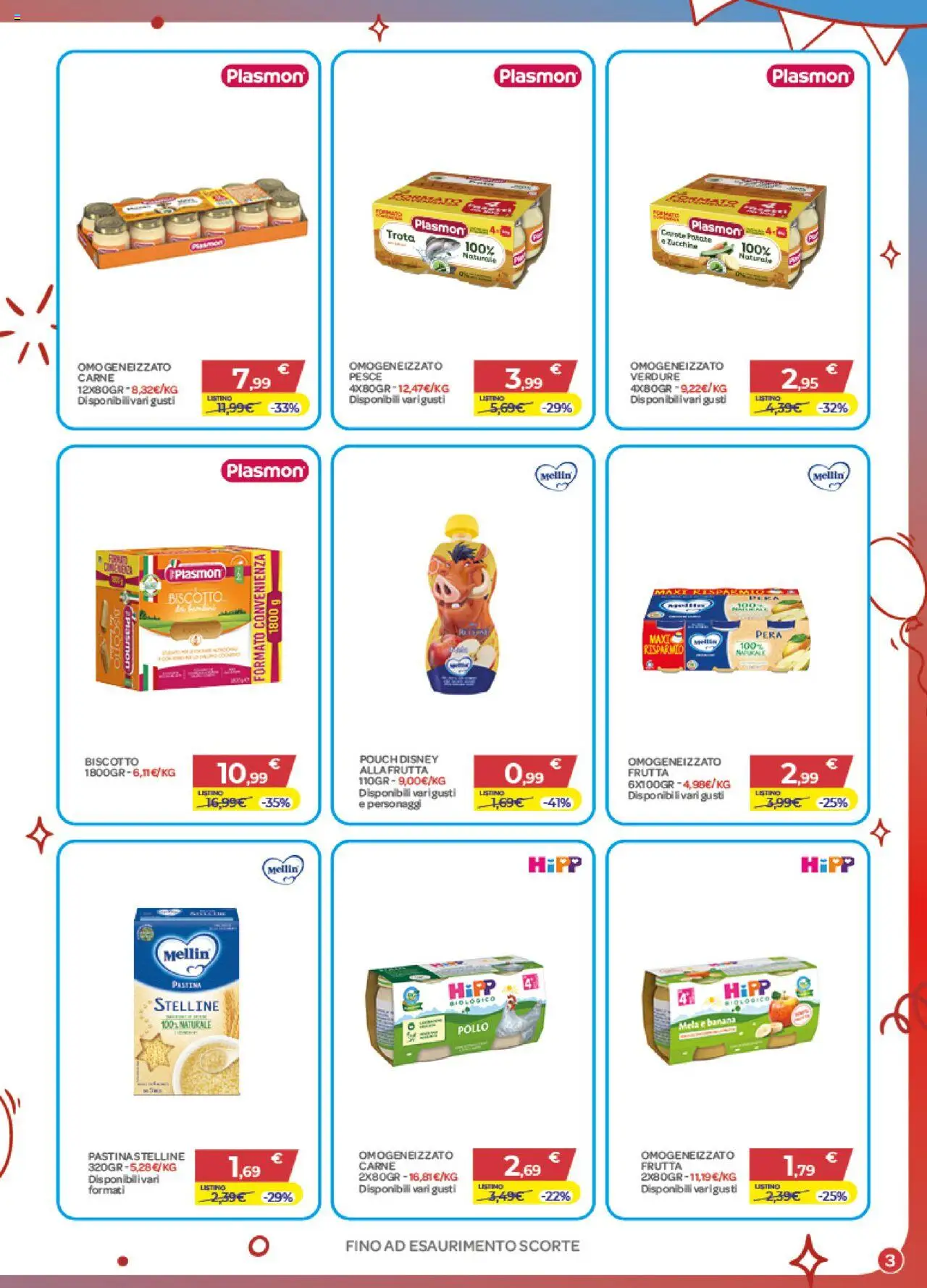 Volantino Bimbo store del 02.10.2025 | Pagina: 3 | Prodotti: Pollo, Pesce, Patate, Verdure