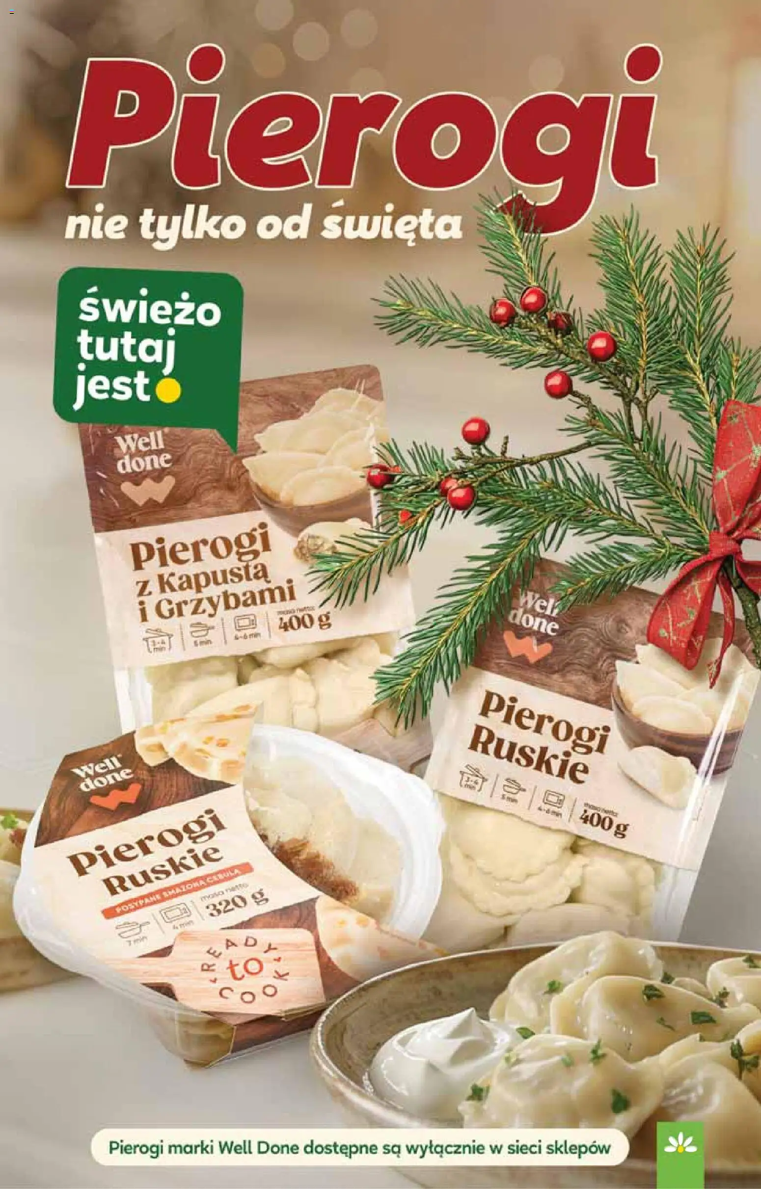 Stokrotka Gazetka od 11.12.2025 | Strona: 30 | Produkty: Kapusta, Pierogi, Pierogi z kapusta i grzybami