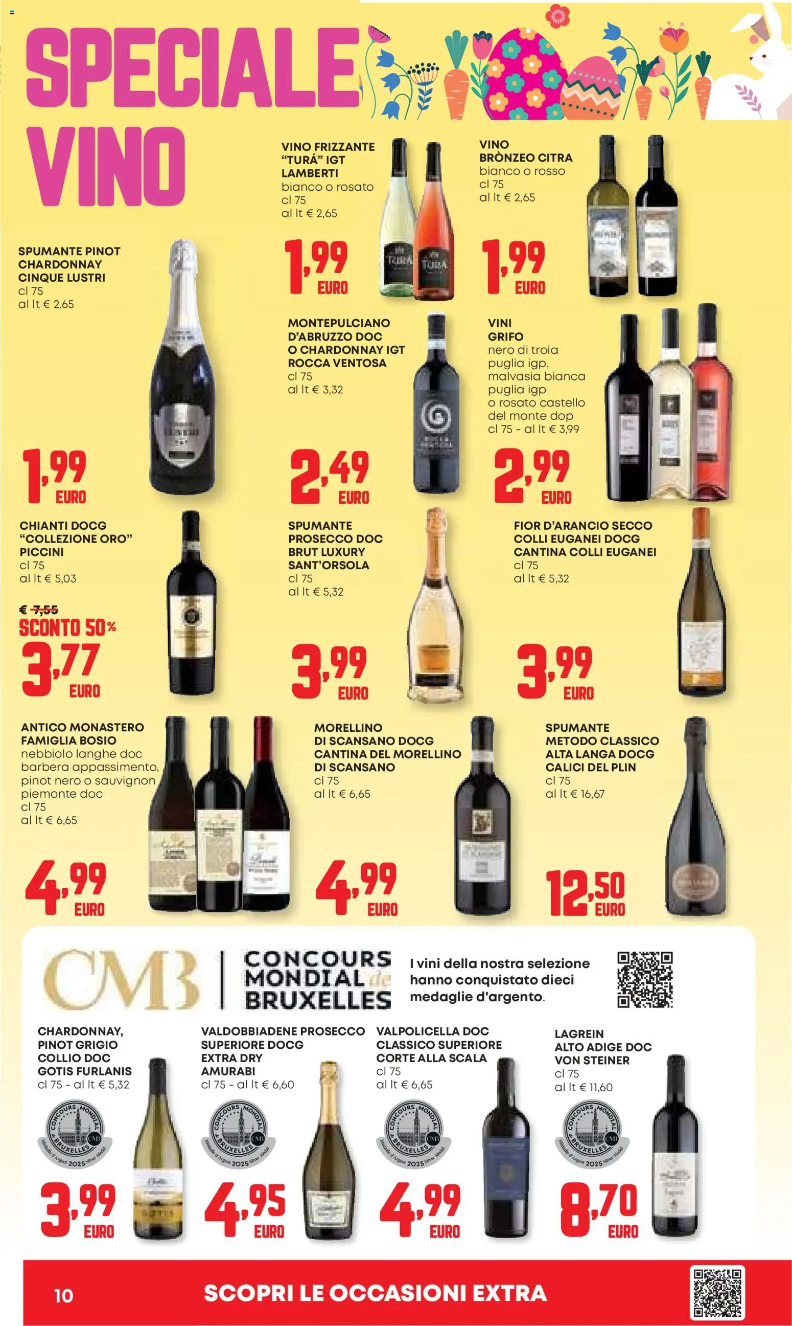 Volantino Panorama del 26.03.2026 | Pagina: 10 | Prodotti: Prosecco, Vino, Spumante, Scala