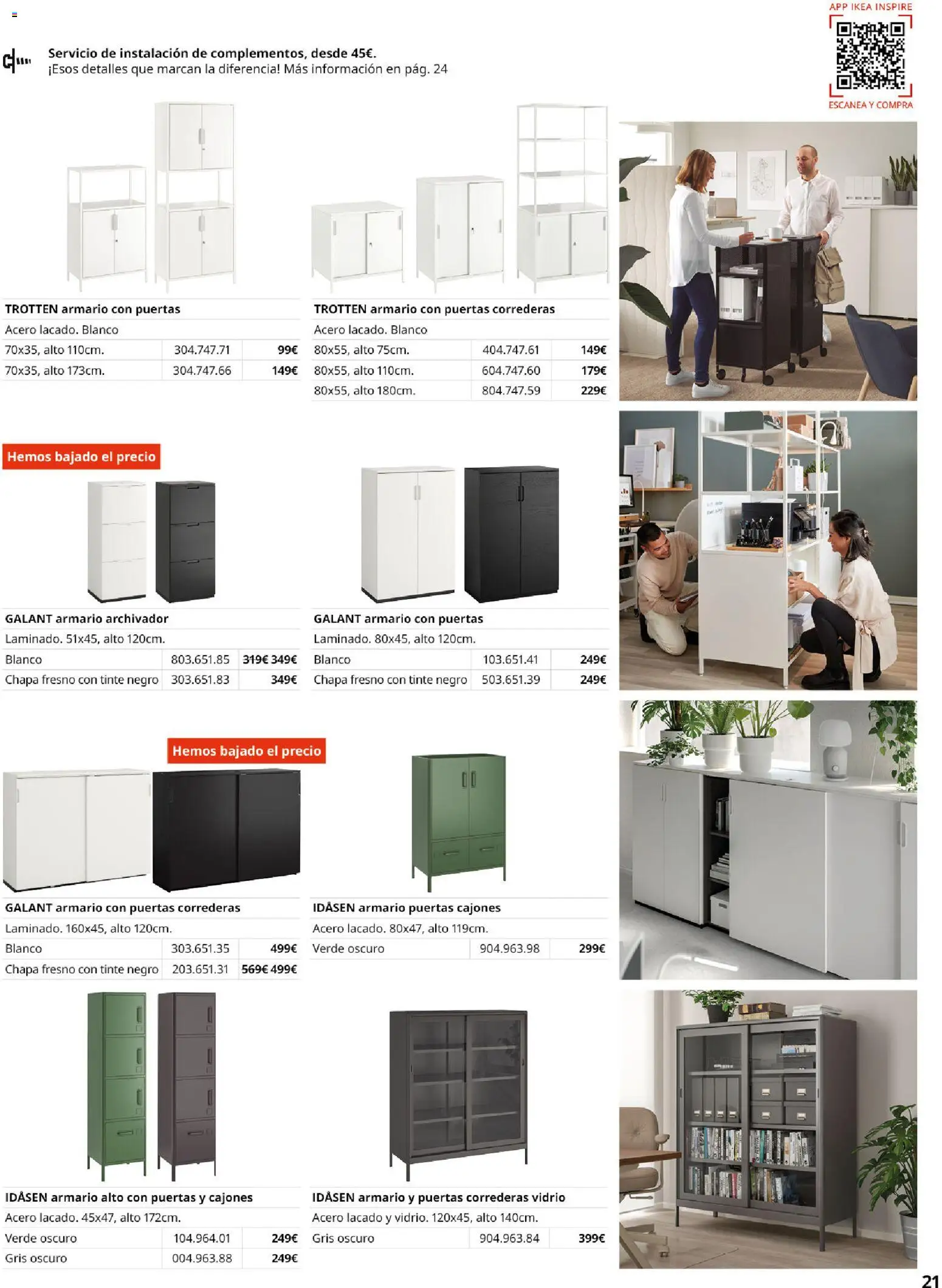 Catálogo IKEA Oficina profesional │ válido desde el 02.12.2025 | Página: 21 | Productos: Tinte, Archivador, Armario