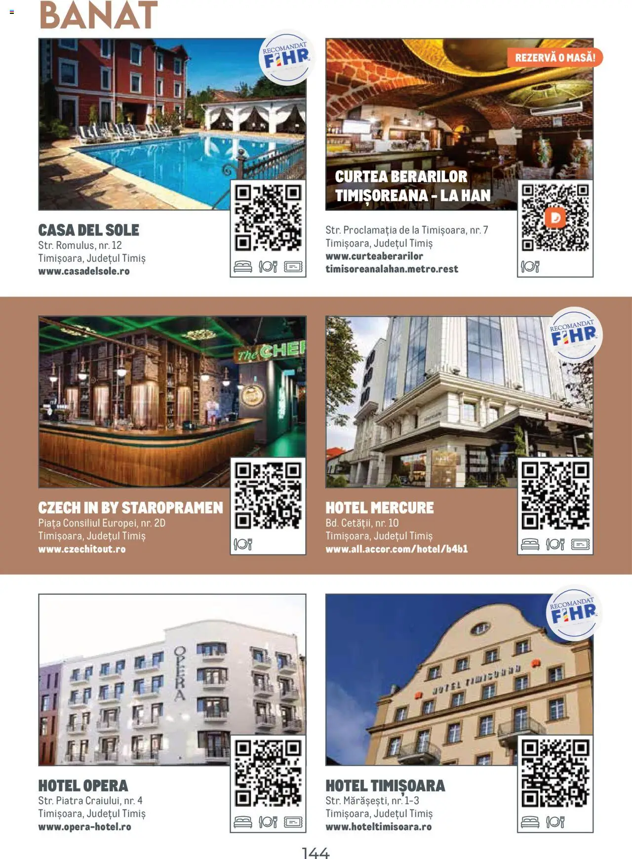 Metro catalog - Ghid de călătorie România – valabil de la 01.08.2025 | Pagină: 144 | Produse: Masă