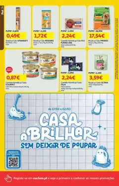Pré-visualização Minipreço folheto válido de 19.02.2026 | Página: 16 | Produtos: Purina one, Frango, Peru