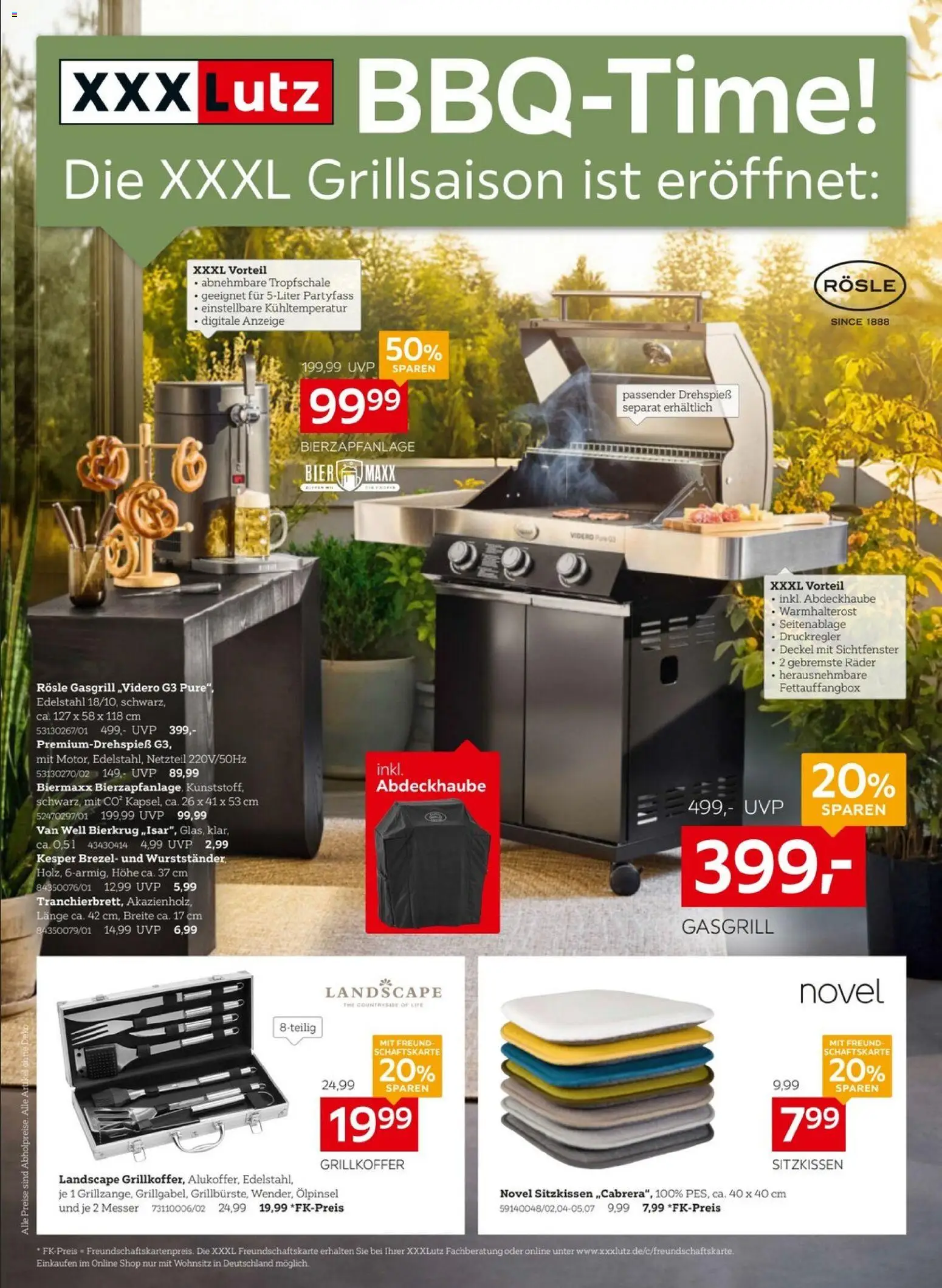 XXXL Lutz - BBQ-Time – gültig ab 08.03.2026 | Seite: 1 | Produkte: Bier, Netzteil