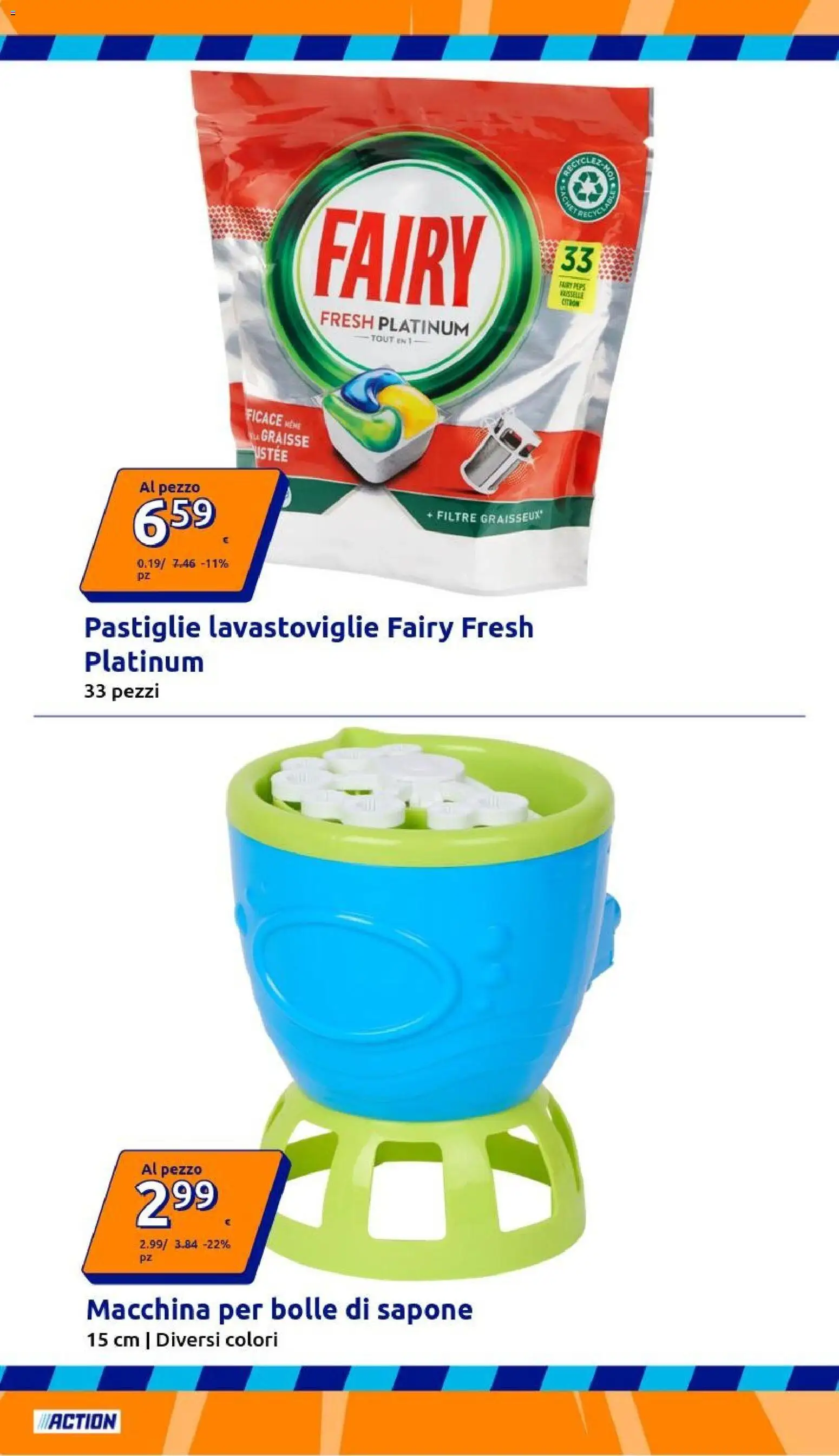 Volantino Action del 29.04.2026 | Pagina: 8 | Prodotti: Sapone, Lavastoviglie