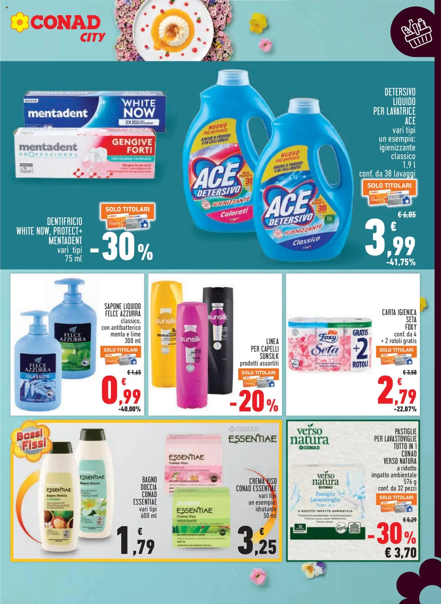 Volantino Conad del 26.03.2026 | Pagina: 15 | Prodotti: Crema, Carta igienica, Lime, Bagno