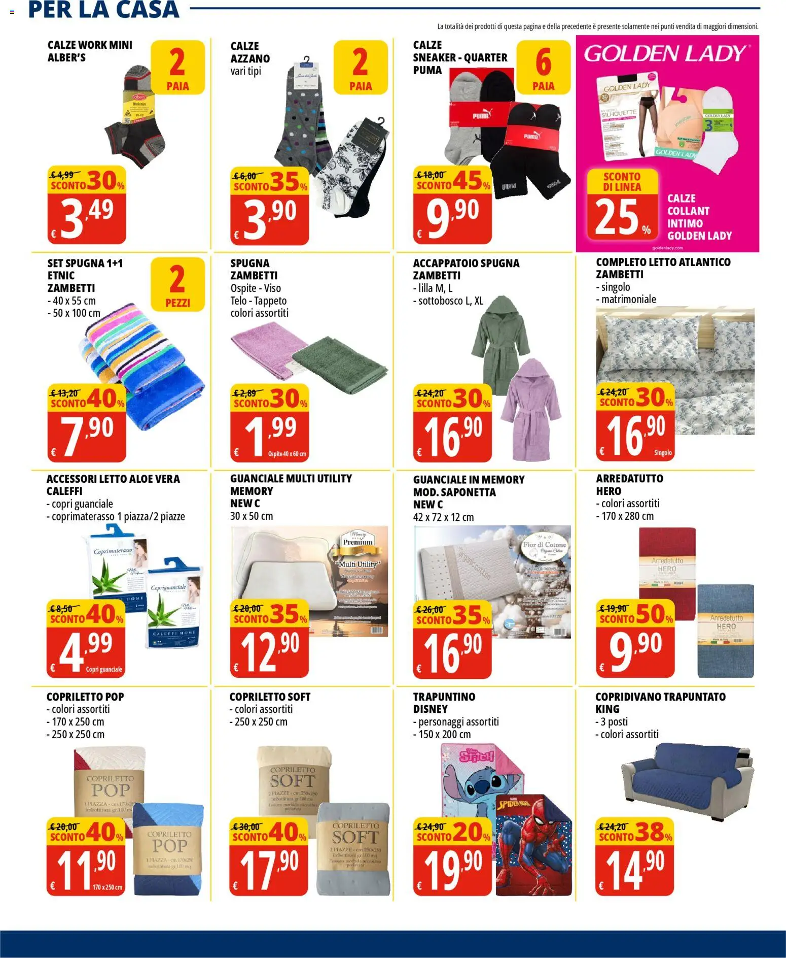 Volantino Tigros del 07.04.2026 | Pagina: 23 | Prodotti: Saponetta, Accappatoio, Letto, Copriletto