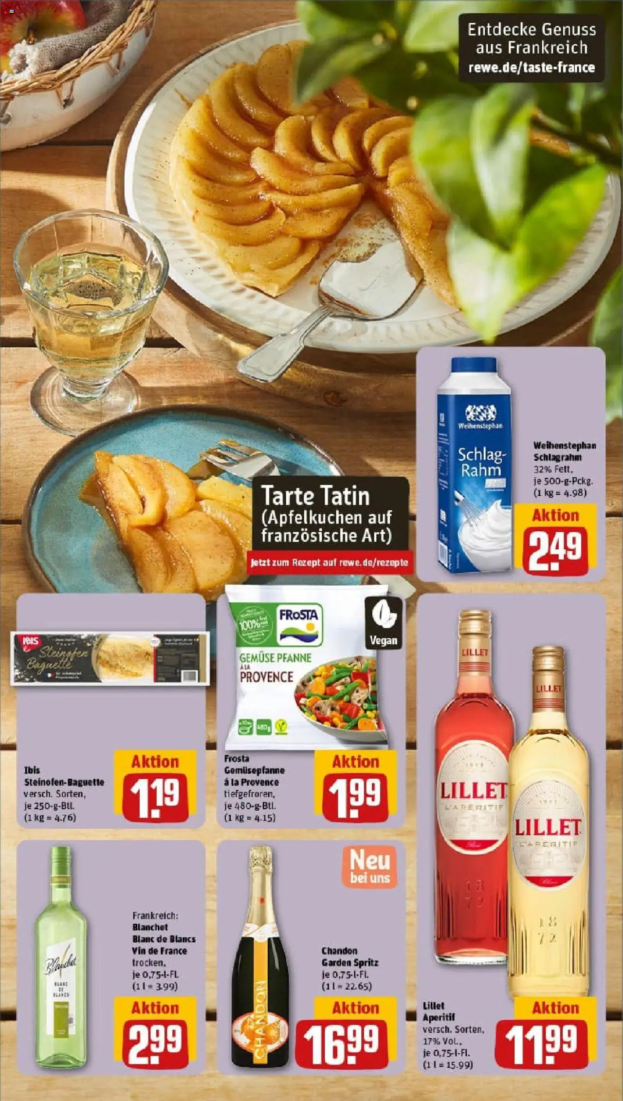 Rewe prospekt Münster / Centrum	 - gültig ab dem 22.06.2025 | Seite: 5 | Produkte: Baguette, Frosta, Lillet, Gemüse