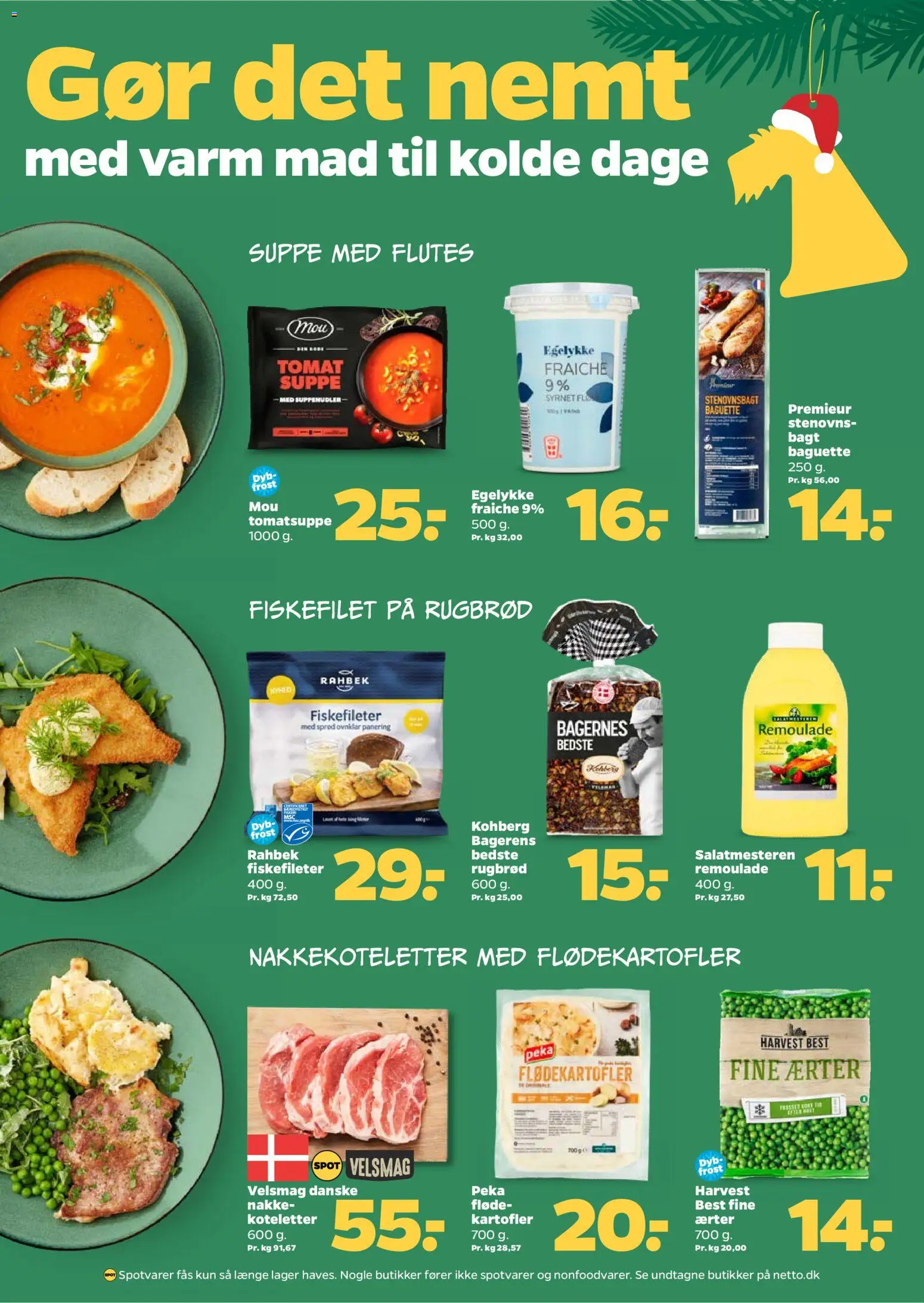 Netto tilbudsavis – gyldig fra 08.11.2025 | Side: 5 | Produkter: Koteletter, Fløde, Rugbrød, Suppe