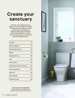 Preview of B&Q - Bathrooms valid from 16.12.2025 | Page: 4 | Products: Shower, Mixer