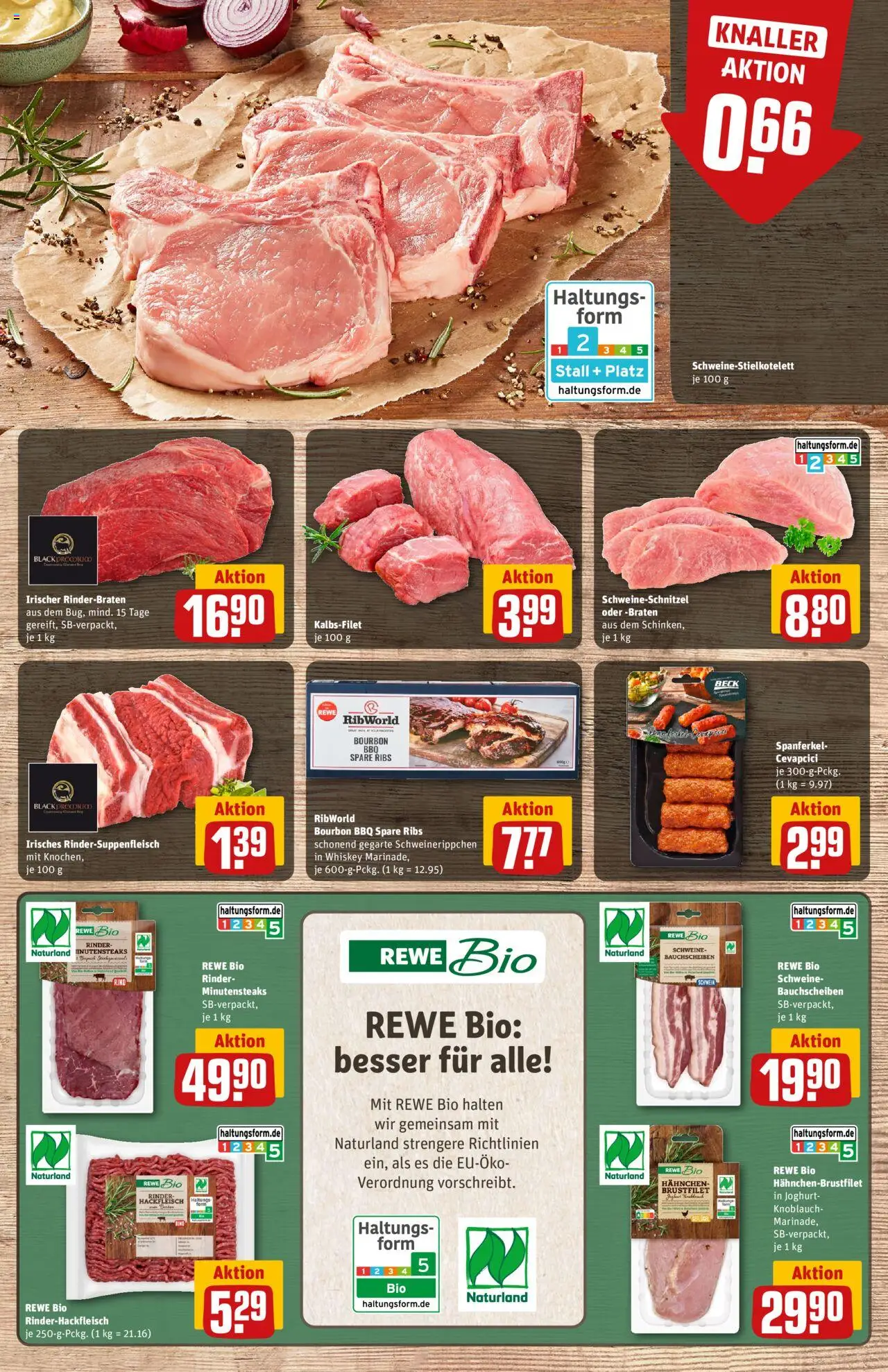 Rewe Prospekt 	 – gültig ab 08.09.2025 | Seite: 9 | Produkte: Rinderbraten, Joghurt, Spare ribs, Cevapcici