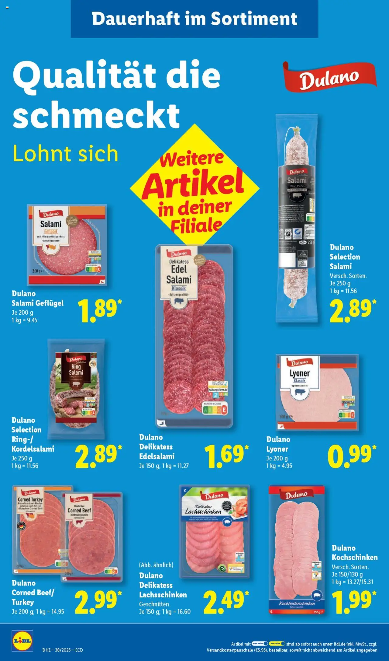 Lidl Prospekt 	 – gültig ab 15.09.2025 | Seite: 12 | Produkte: Salami
