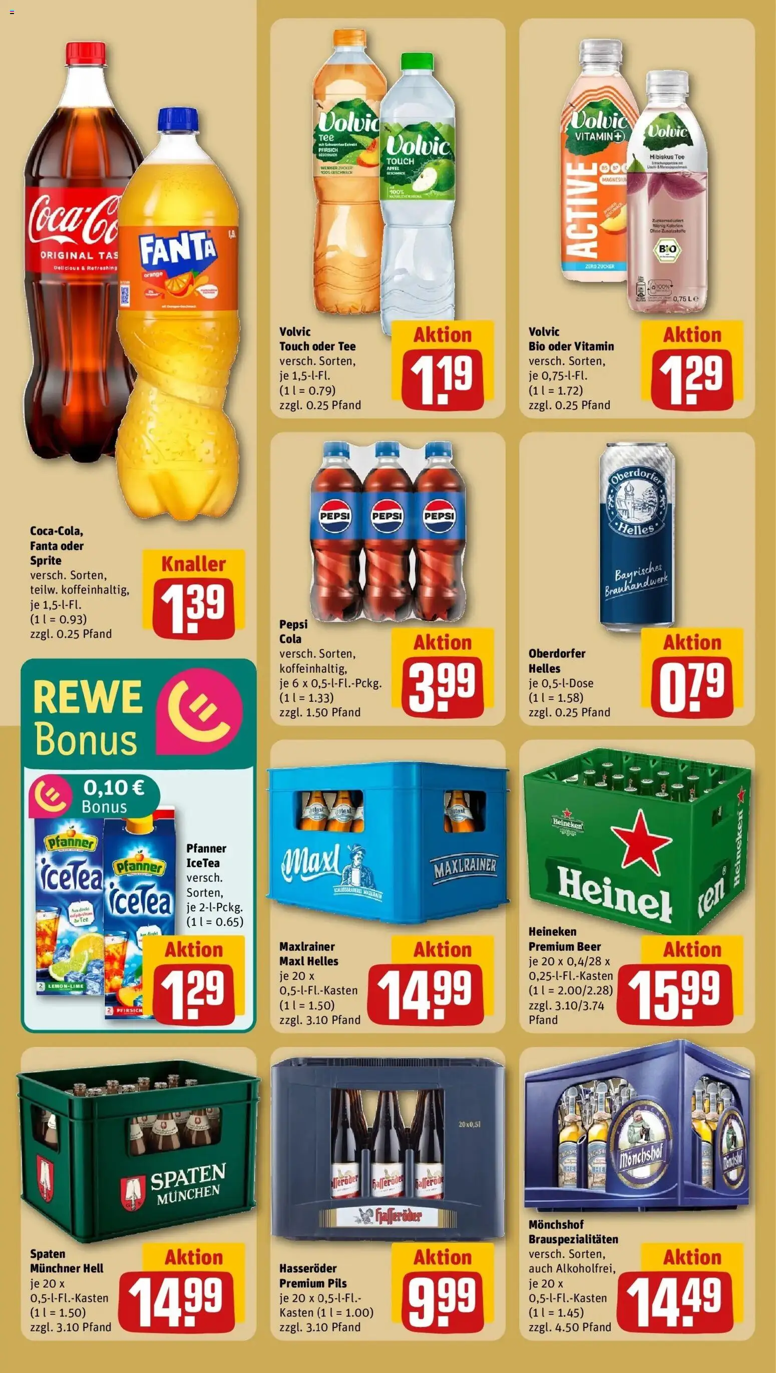 Rewe prospekt Denkendorf	 – gültig ab 09.02.2026 | Seite: 26 | Produkte: Volvic touch, Zucker, Pfirsich, Pepsi