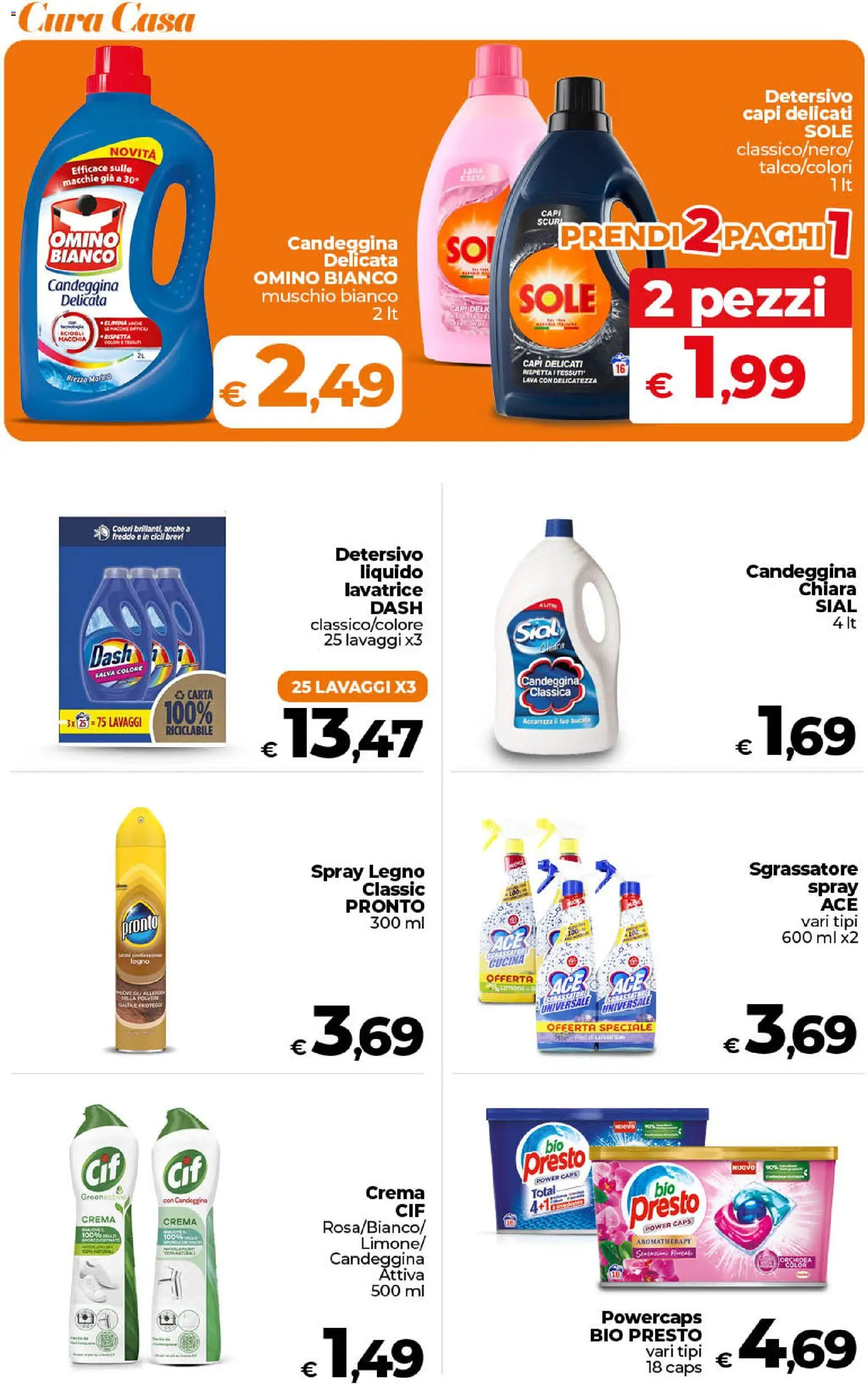 Volantino Ipercoop del 24.02.2026 | Pagina: 47 | Prodotti: Sgrassatore, Limone, Lavatrice, Orchidea