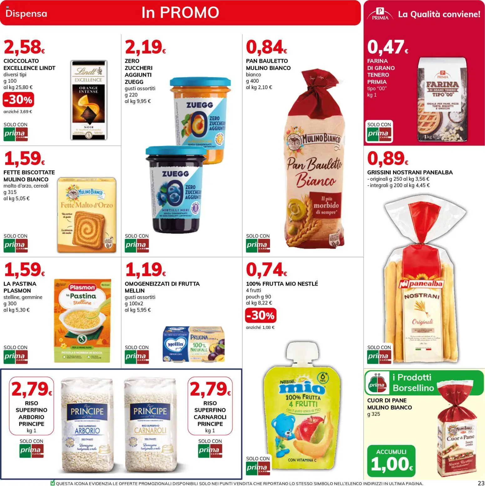 Volantino Basko del 24.03.2026 | Pagina: 23 | Prodotti: Pane, Cioccolato, Riso, Grissini