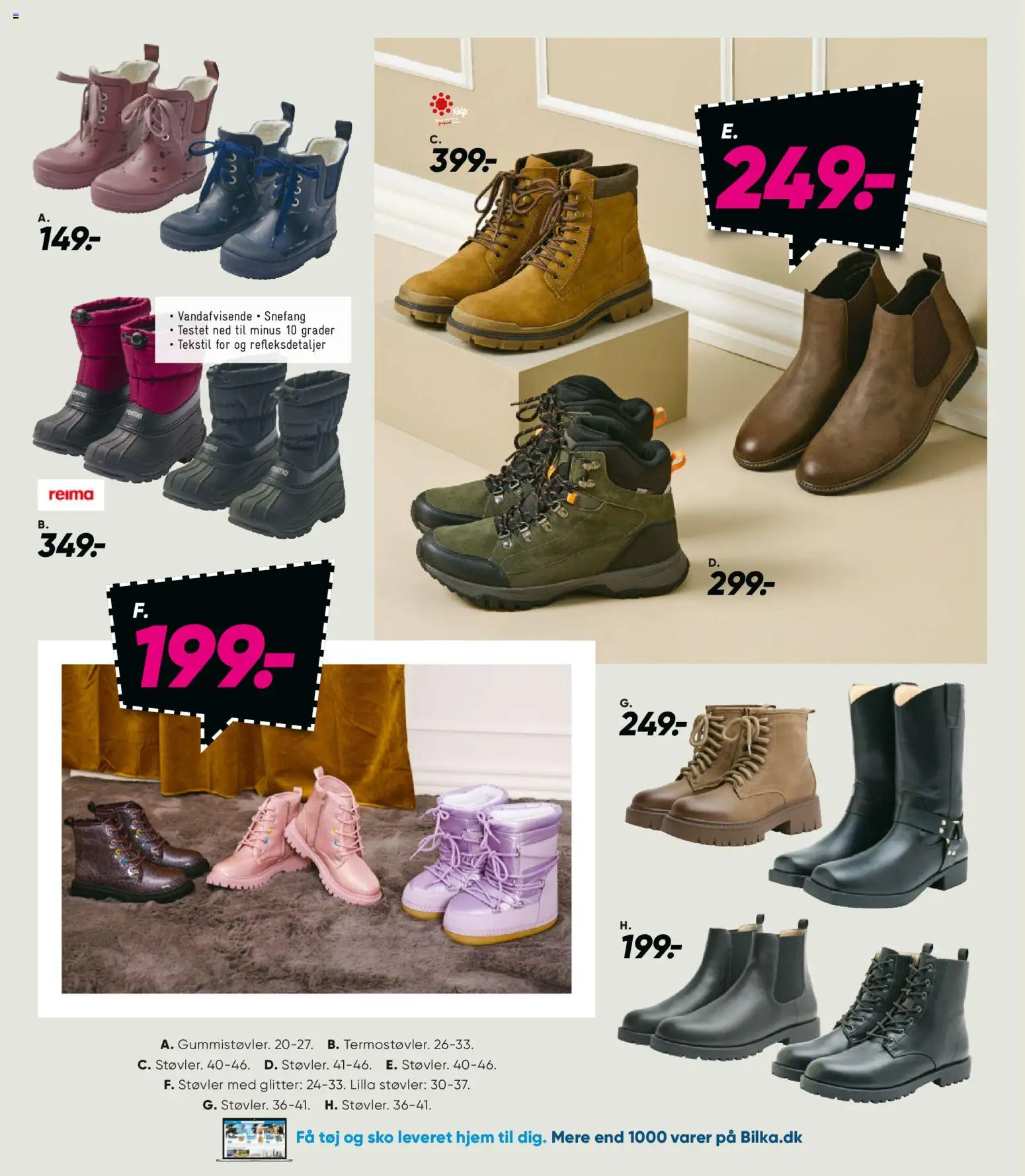 Bilka tilbudsavis – gyldig fra 14.11.2025 | Side: 46 | Produkter: Støvler, Sko, Tøj