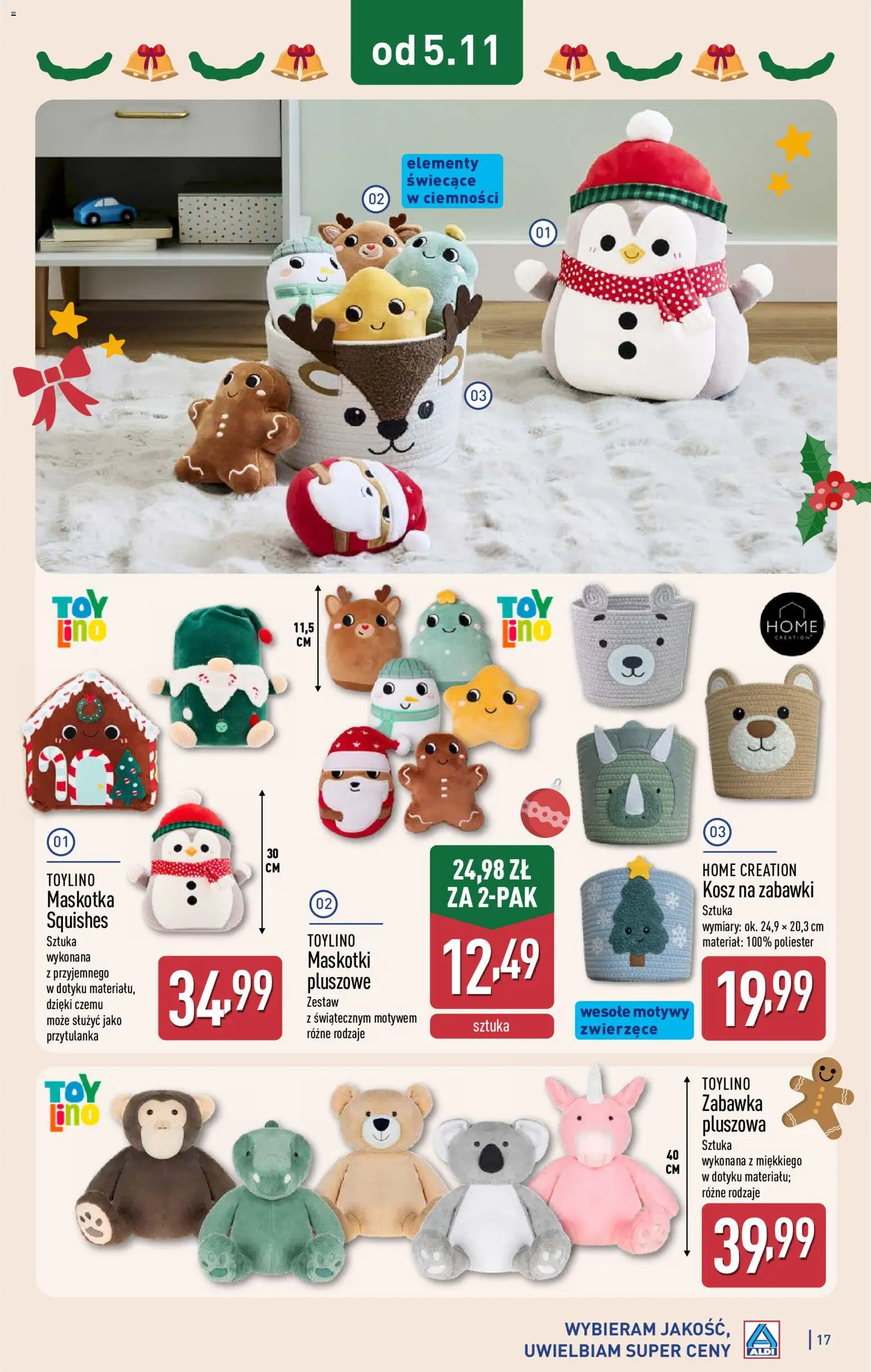 Aldi Gazetka - Katalog zabawek od 05.11.2025 | Strona: 17 | Produkty: Kosz