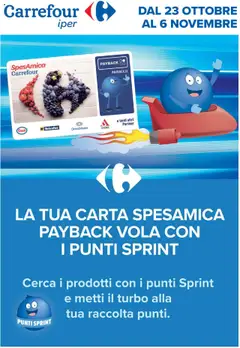 Anteprima del volantino Carrefour Iper - Punti Sprint Payback catalogo valido a partire dal 23.10.2025
