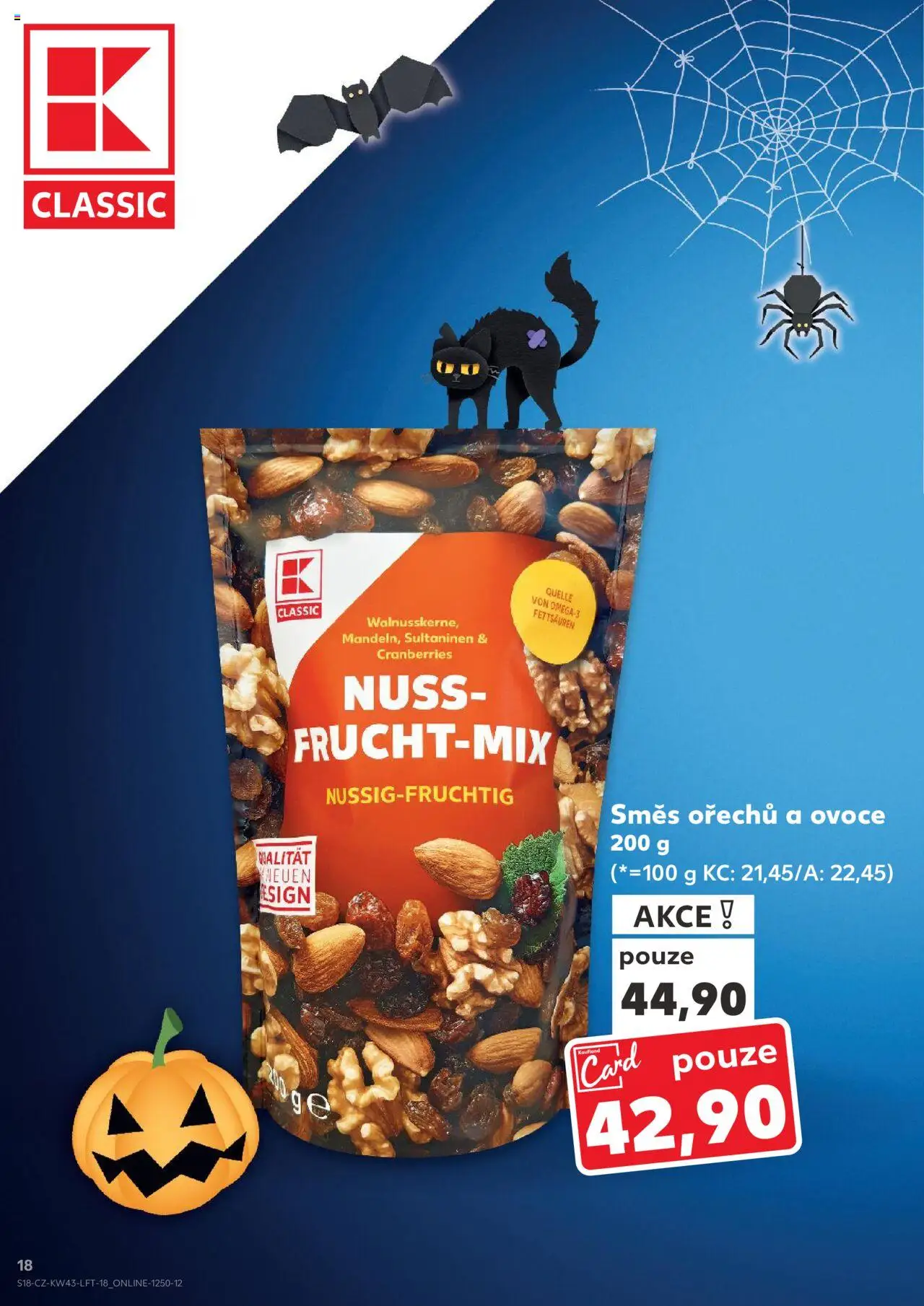 Kaufland leták - Plzeň od 22.10.2025 | Strana: 18 | Produkty: Ovoce, Směs ořechů
