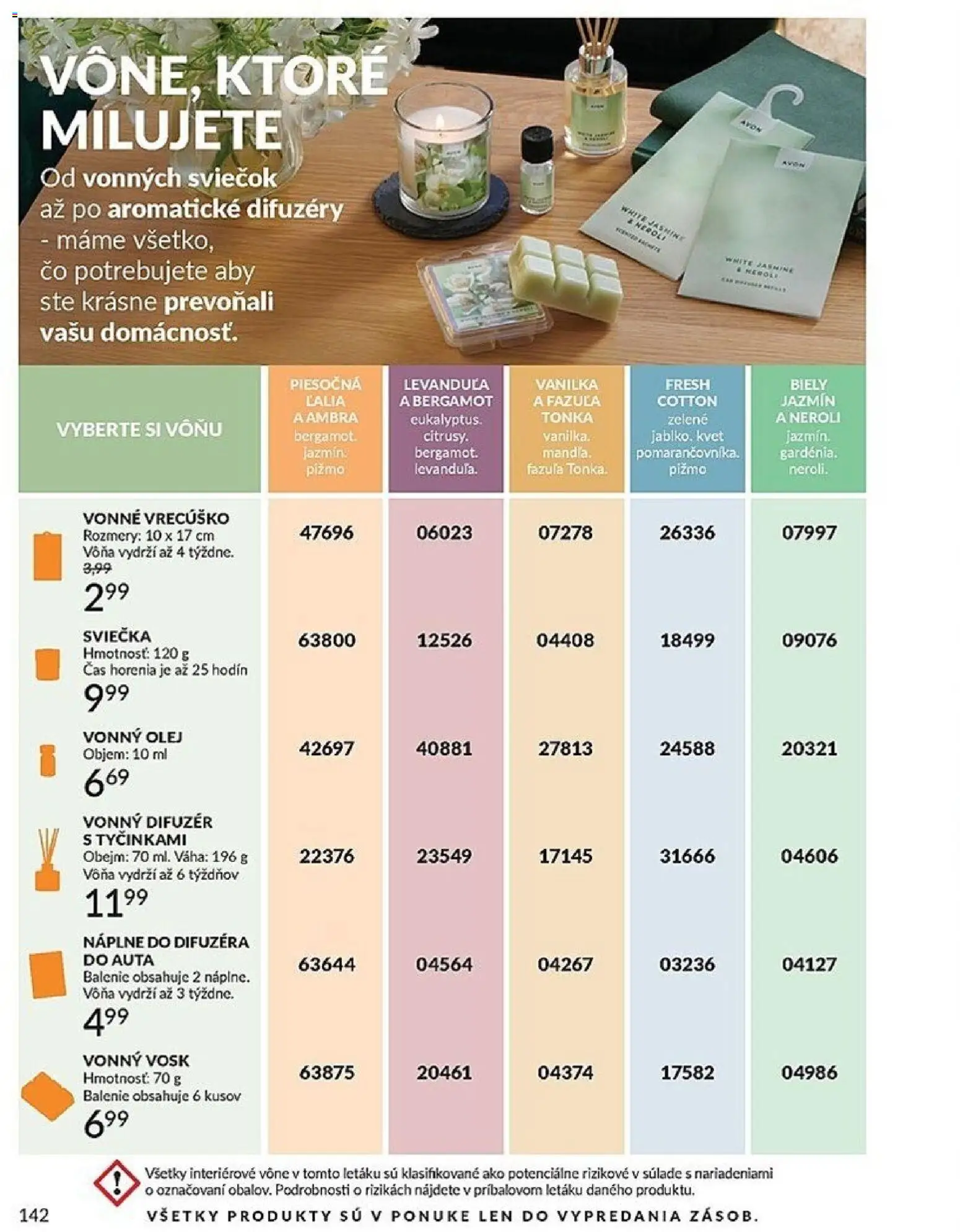 Nové Avon akcie – leták je platný od 01.01.2026 | Strana: 142 | Produkty: Difúzer, Olej, Váha