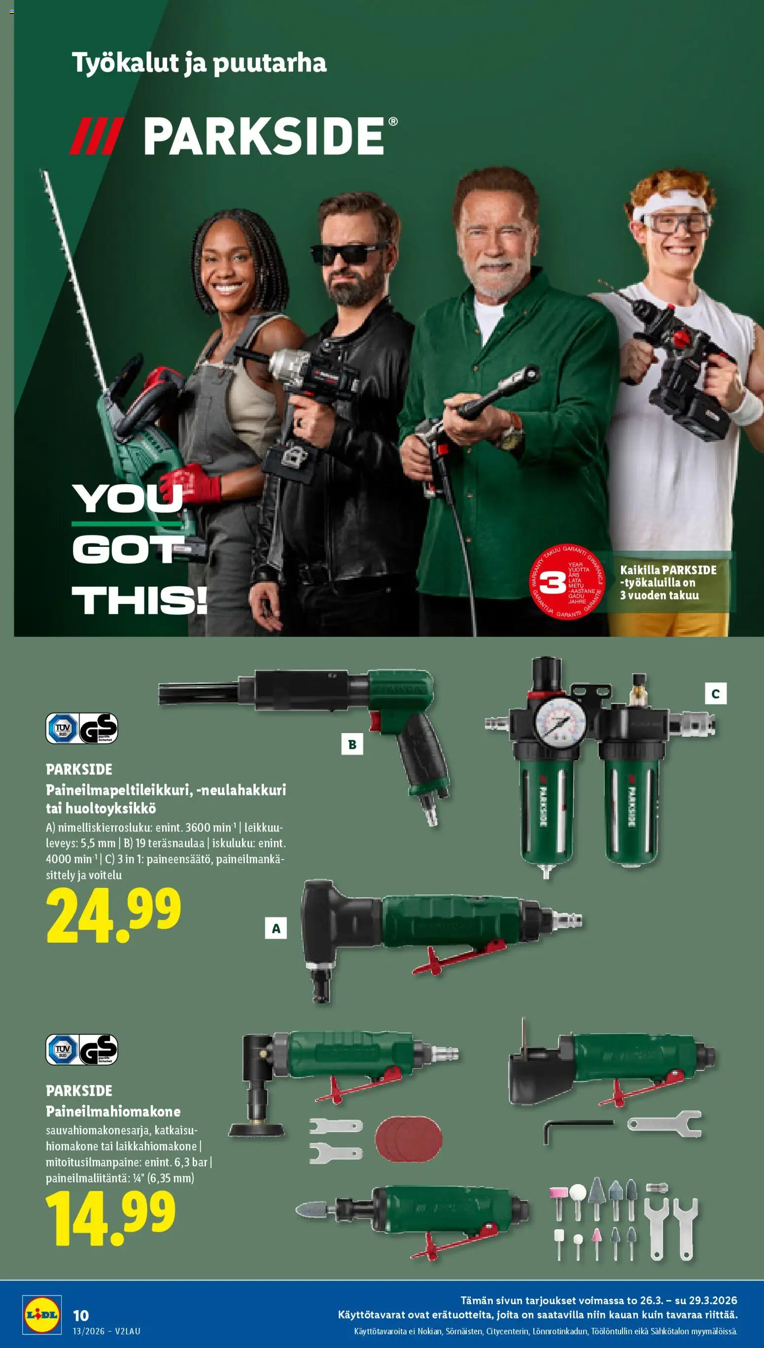 Lidl tarjoukset – voimassa 26.03.2026 alkaen | Sivu: 14 | Tuotteet: Hiomakone