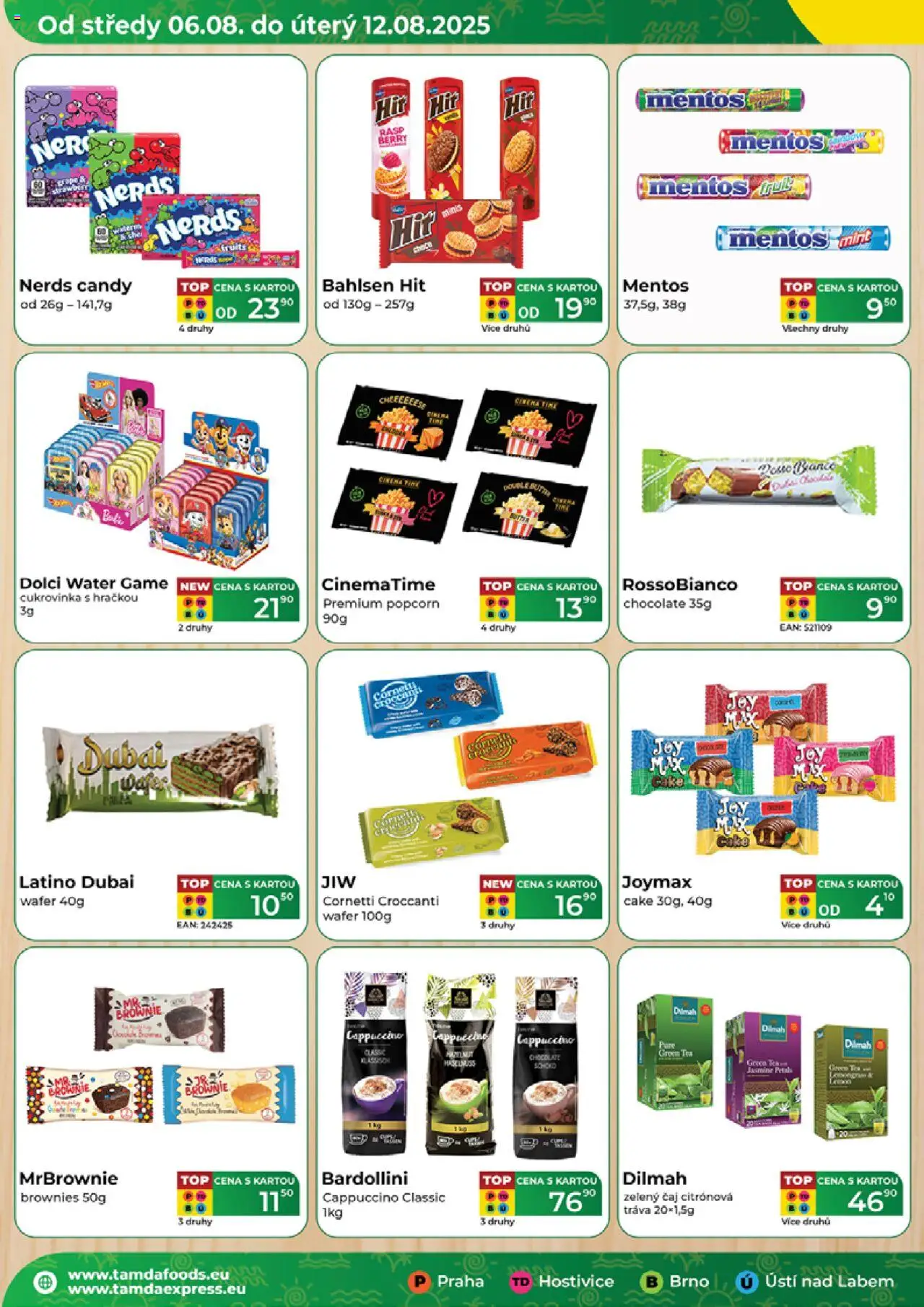 Tamda Foods leták od 06.08.2025 | Strana: 2 | Produkty: Čaj, Zelený čaj, Brownie, Popcorn