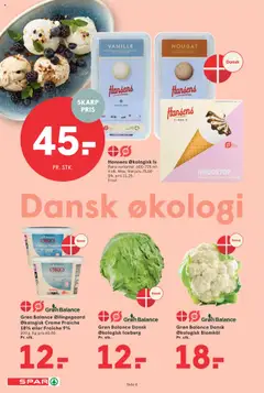 Spar Tilbudsavis gyldig fra 18.07.2025 | Side: 4 | Produkter: Flødeis, Is, Blomkål, Nougat