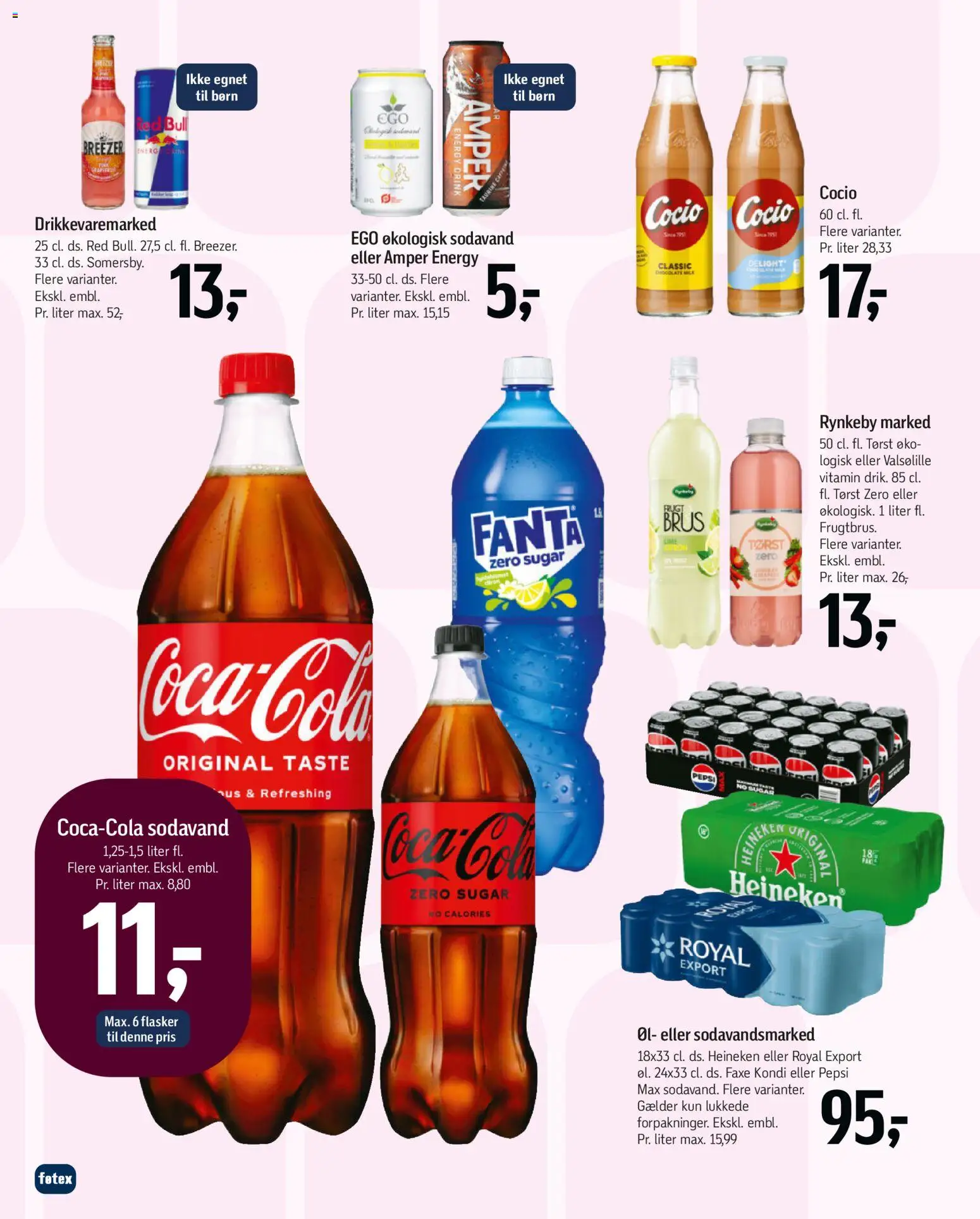 Føtex tilbudsavis – gyldig fra 27.02.2026 | Side: 36 | Produkter: Øl, Lime, Faxe Kondi, Pepsi Max